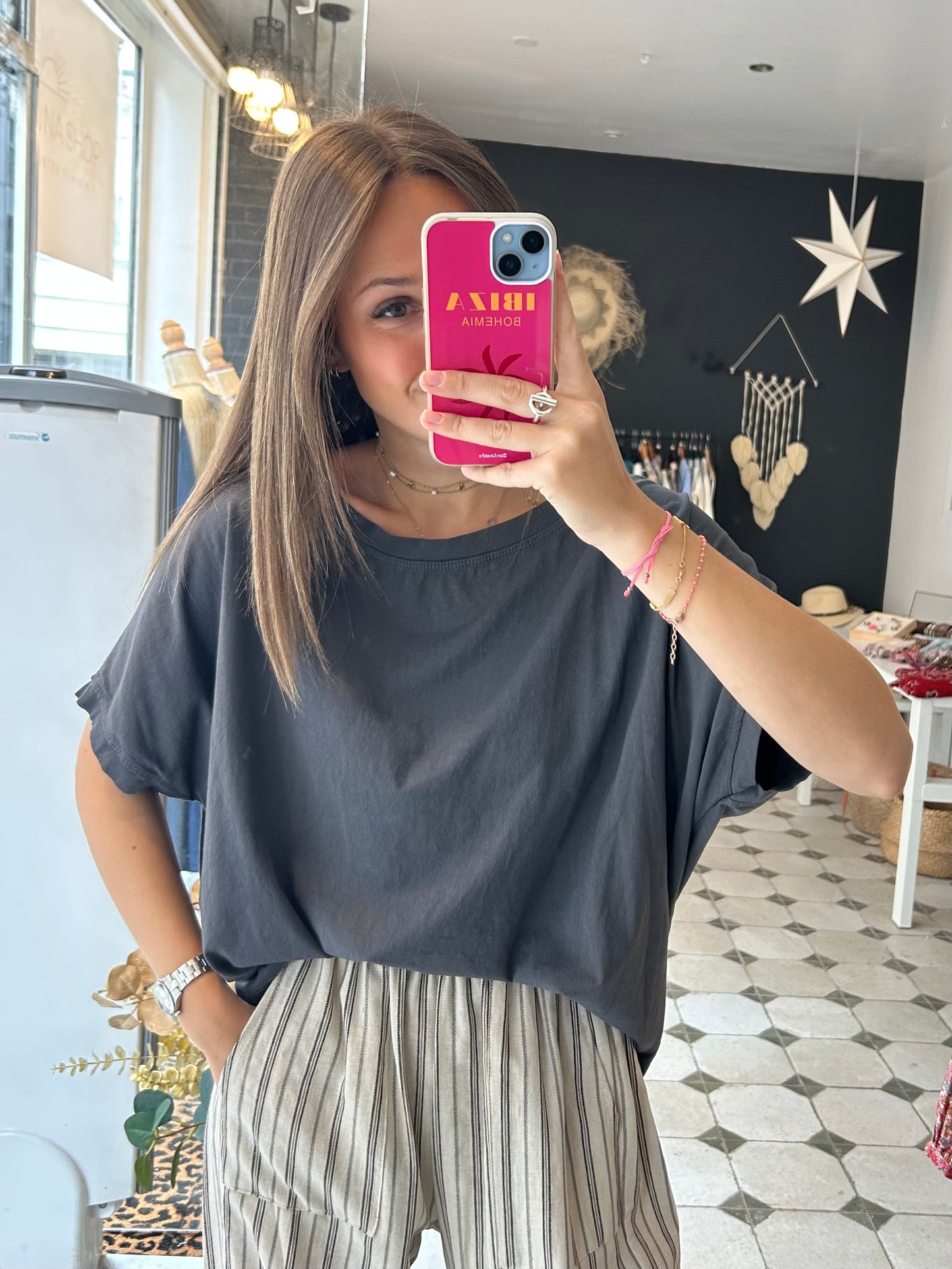 T-Shirt gris foncé - Johanna Paris