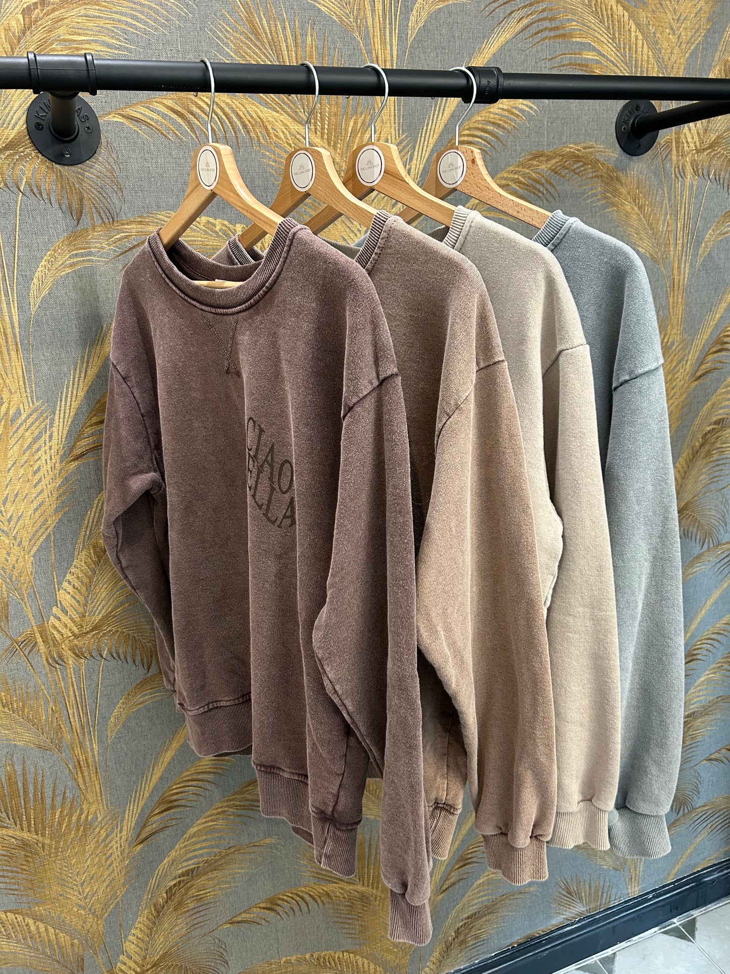 Sweat Ciao Bella chocolat - Johanna Paris