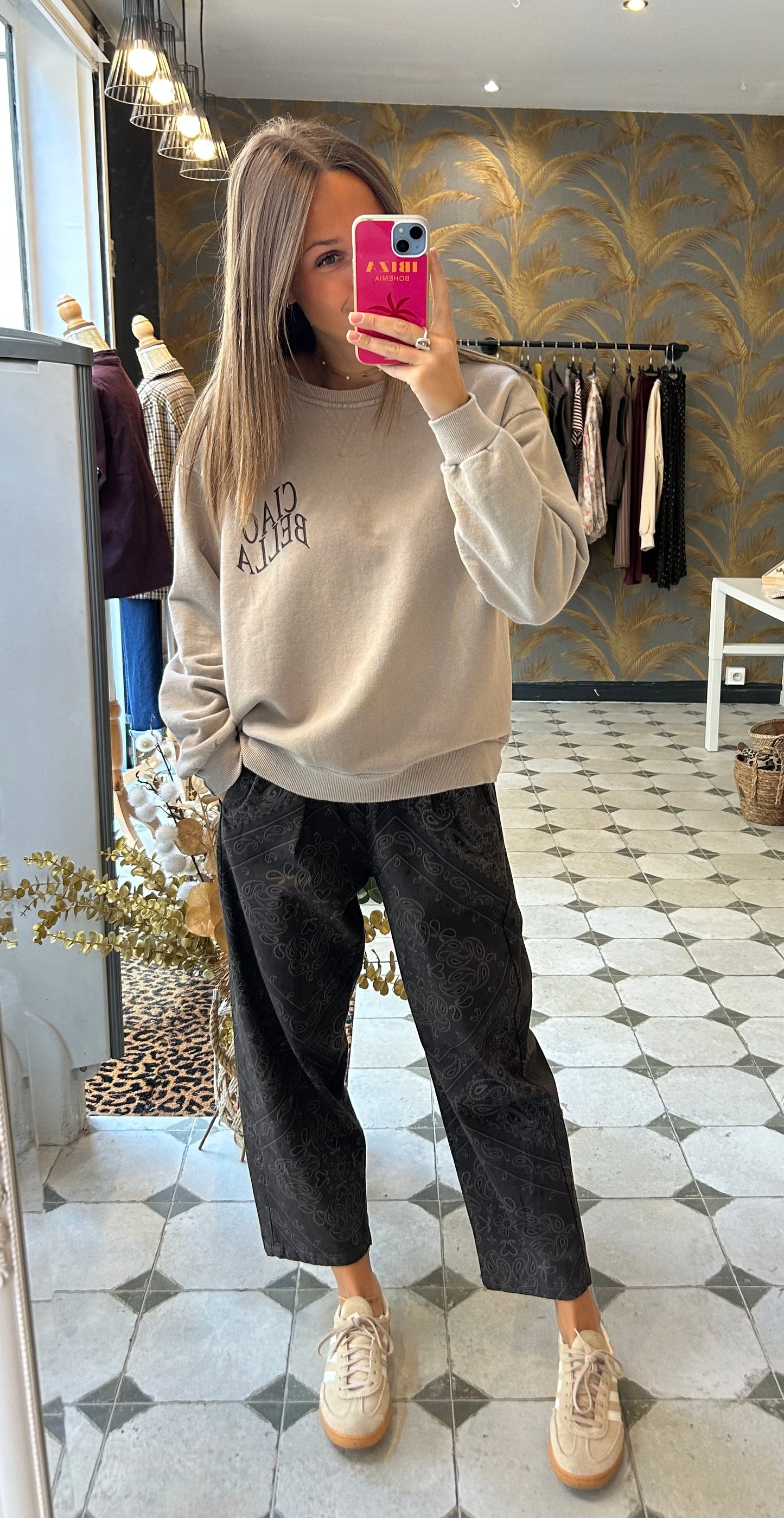Sweat Ciao Bella beige - Johanna Paris