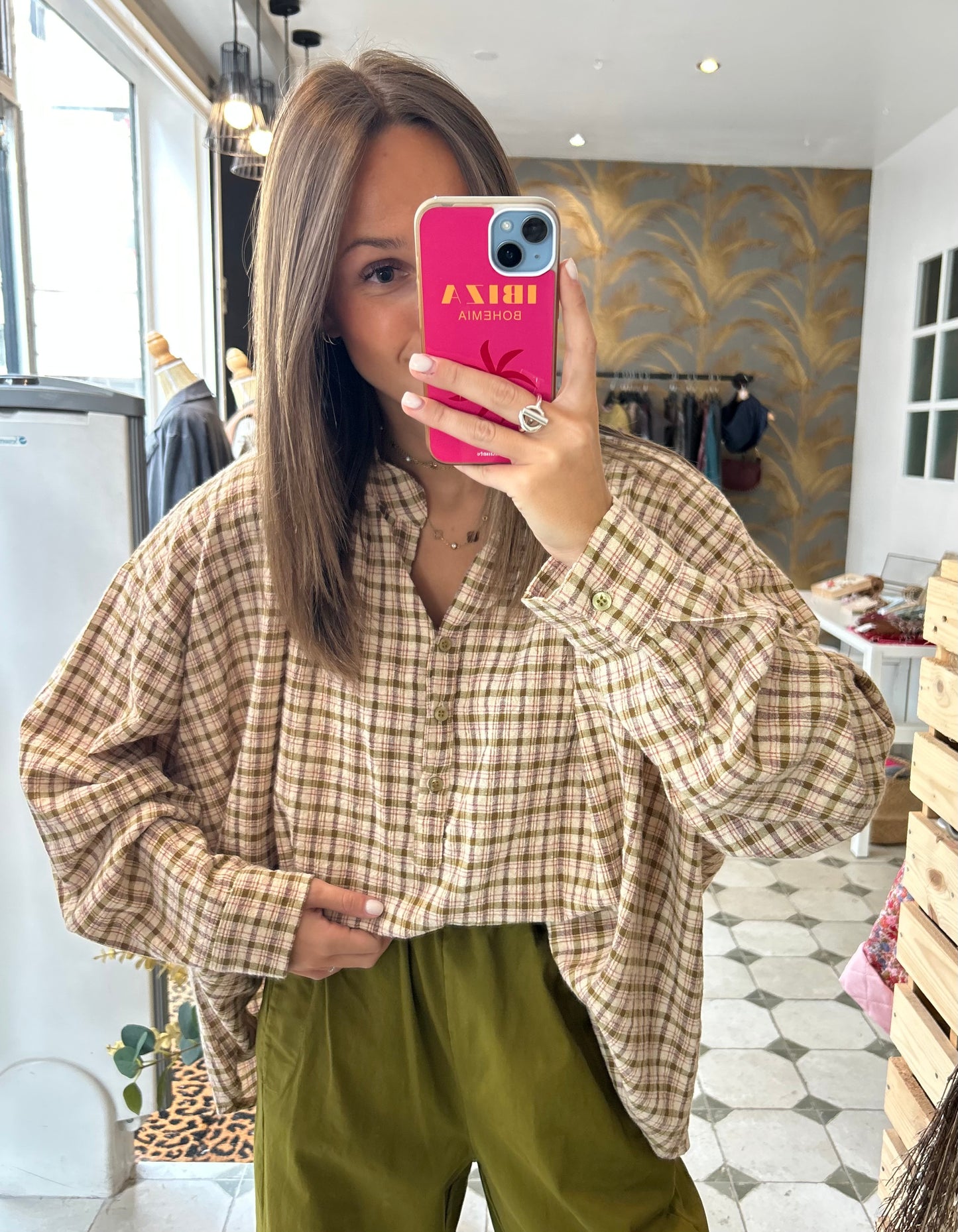 Blouse Lison vert olive - Johanna Paris