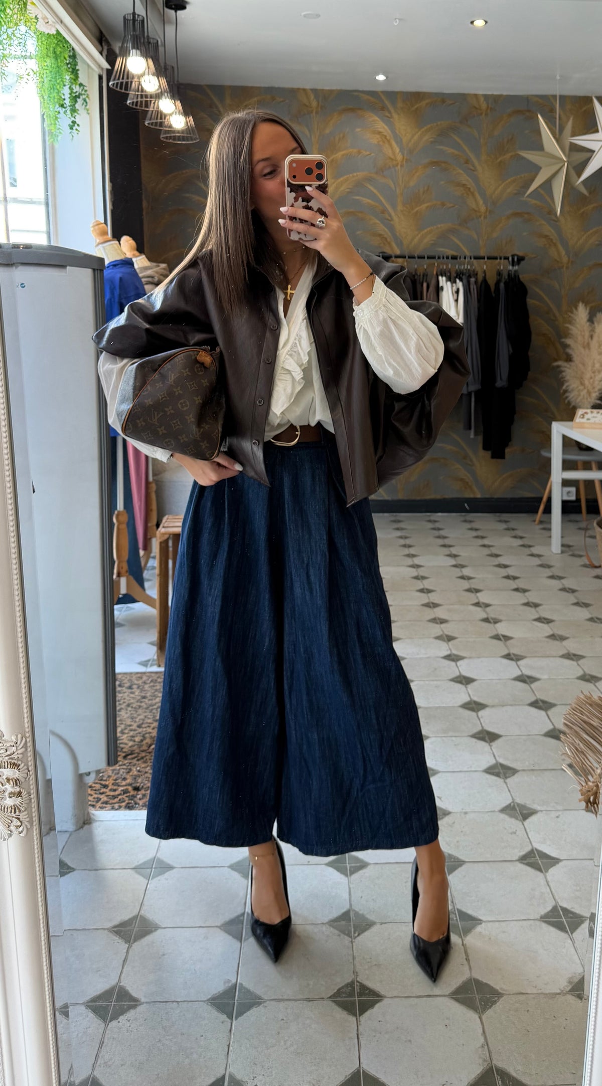 Jupe-culotte en jean - Johanna Paris