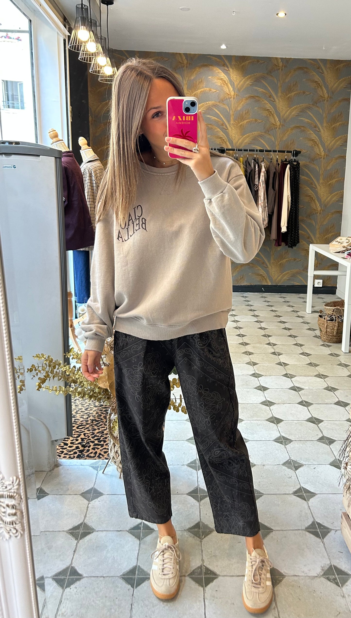 Sweat Ciao Bella beige - Johanna Paris