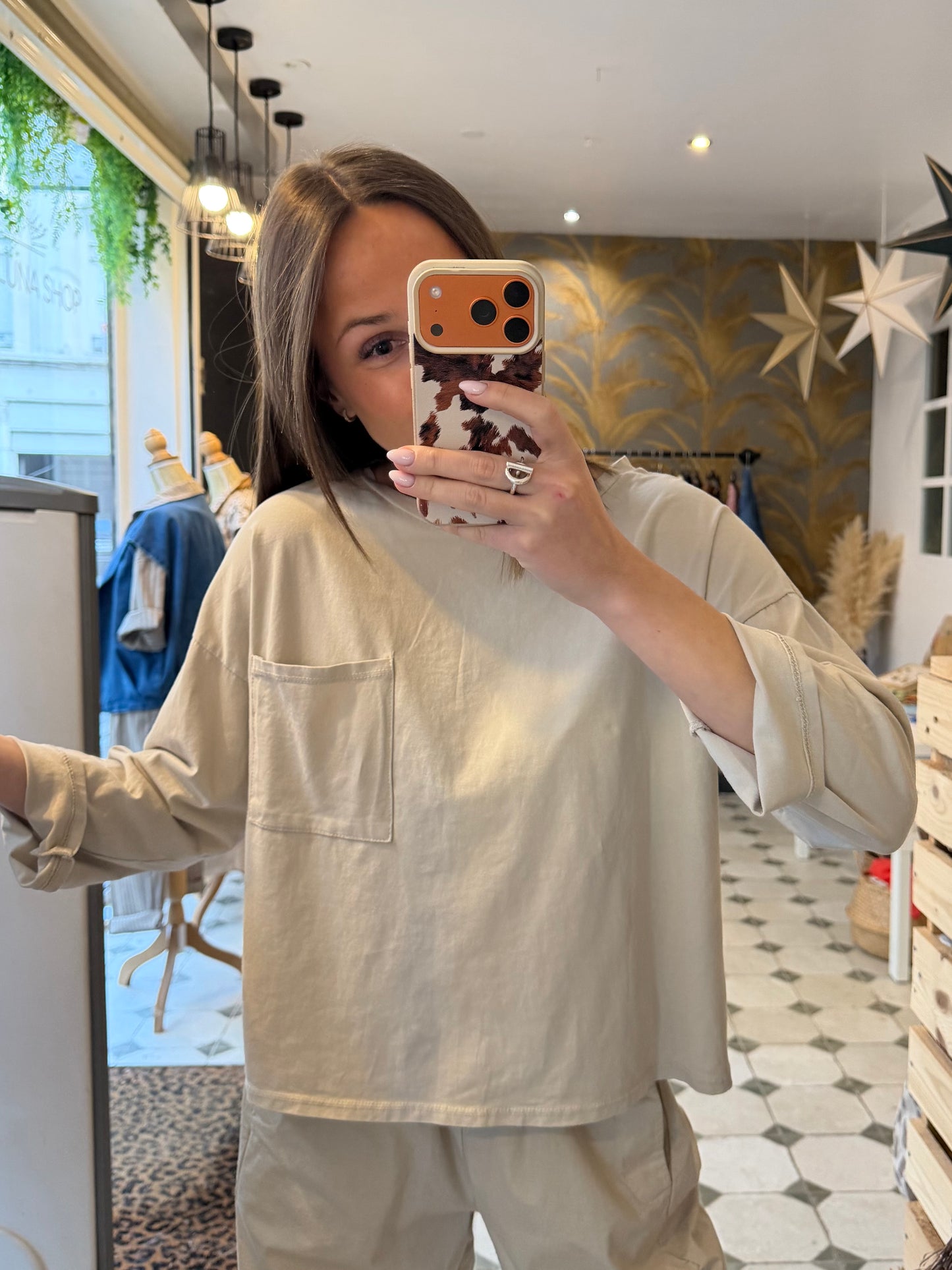 T-Shirt Nate beige - Johanna Paris