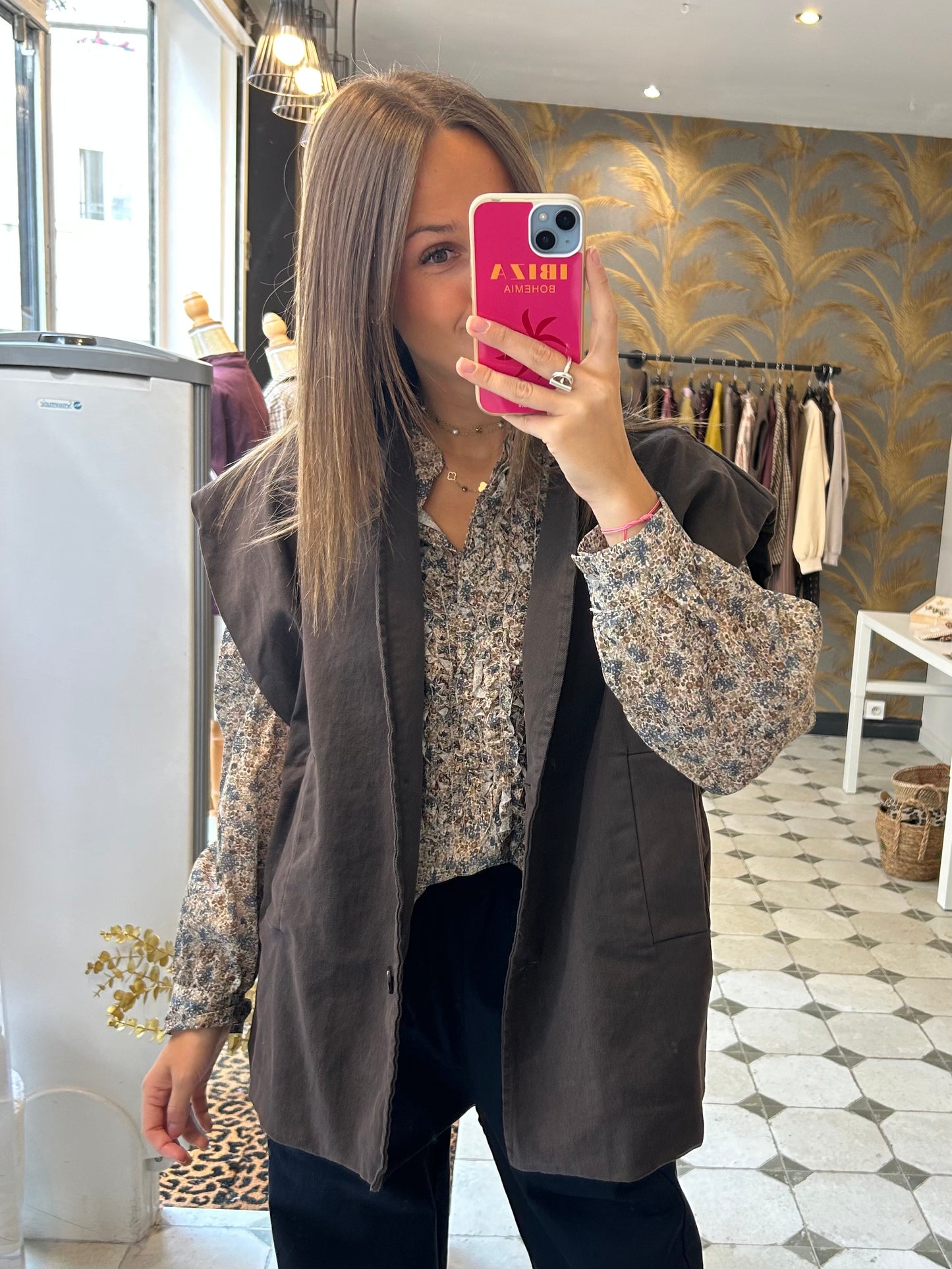 Chemise Ama bleu marine - Johanna Paris