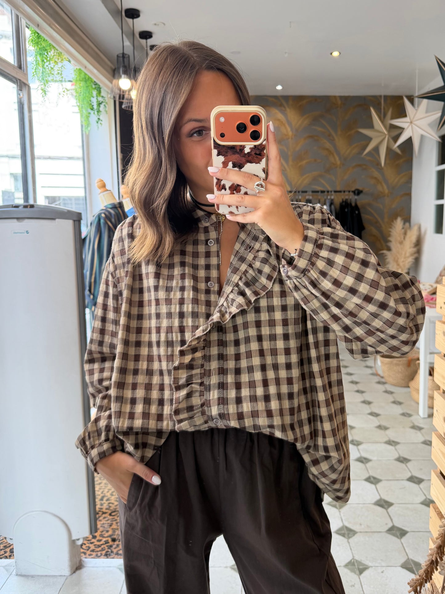 Chemise Vania chocolat - Johanna Paris