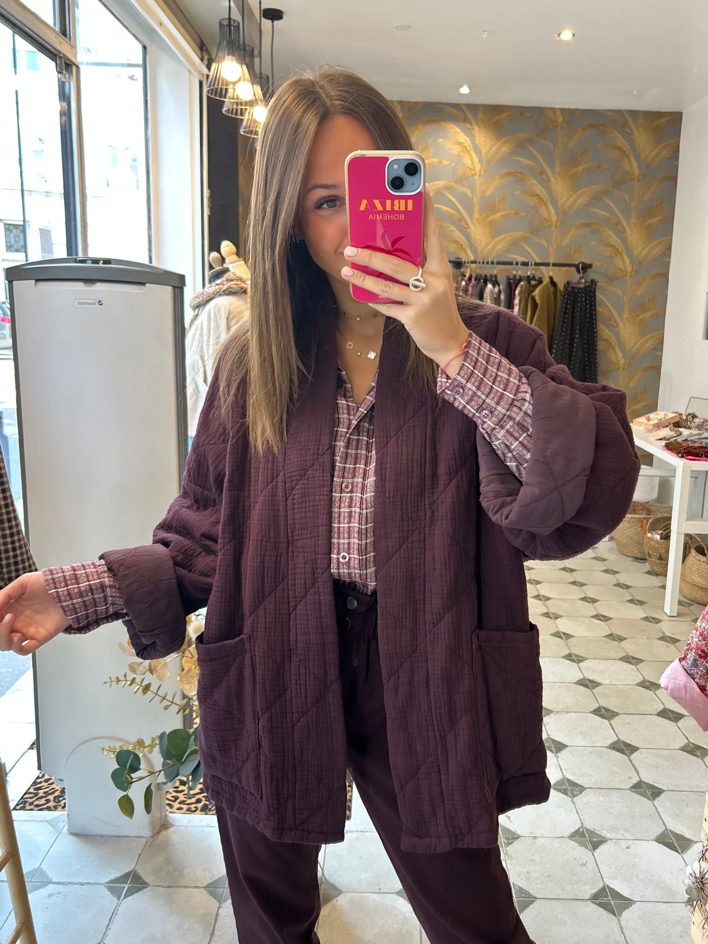 Veste Chloé prune - Johanna Paris