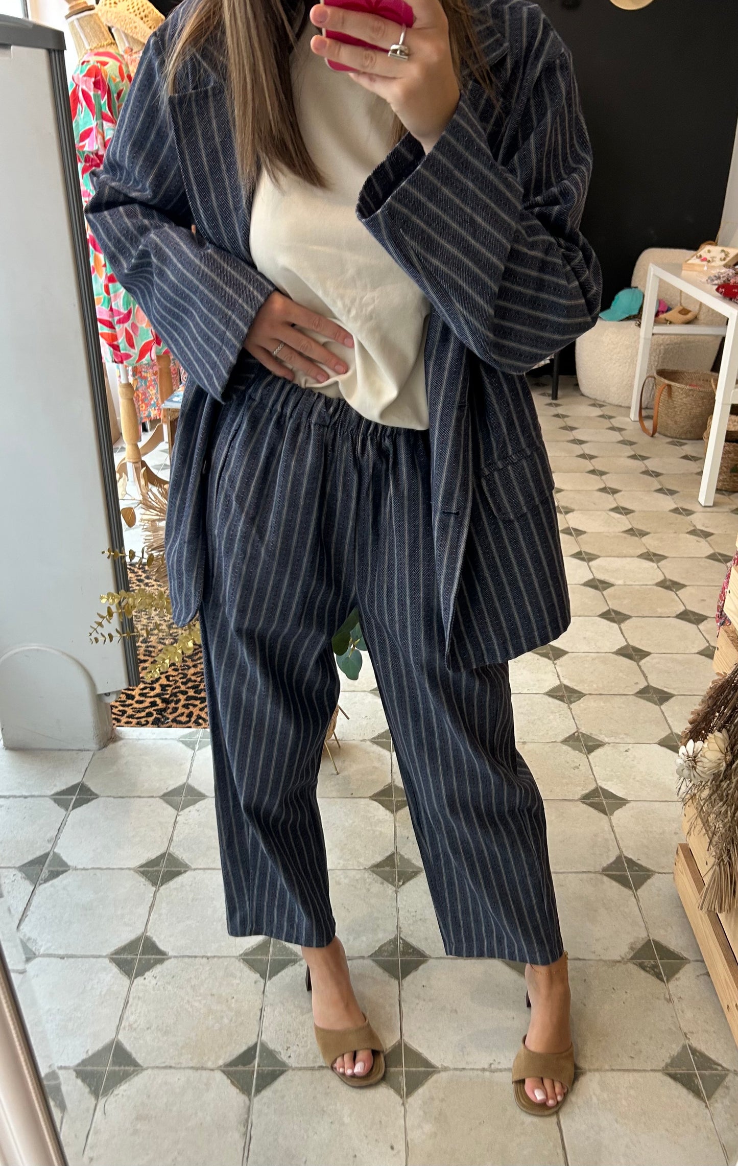 Pantalon Magique Gabin bleu marine - Johanna Paris