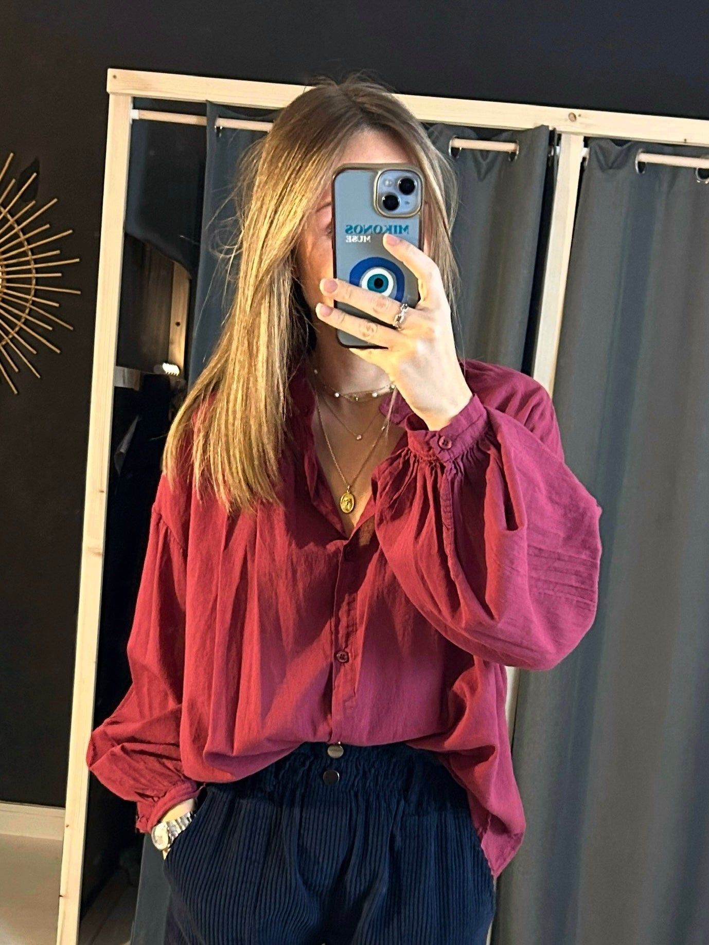 Chemise Clémentine framboise - Johanna Paris