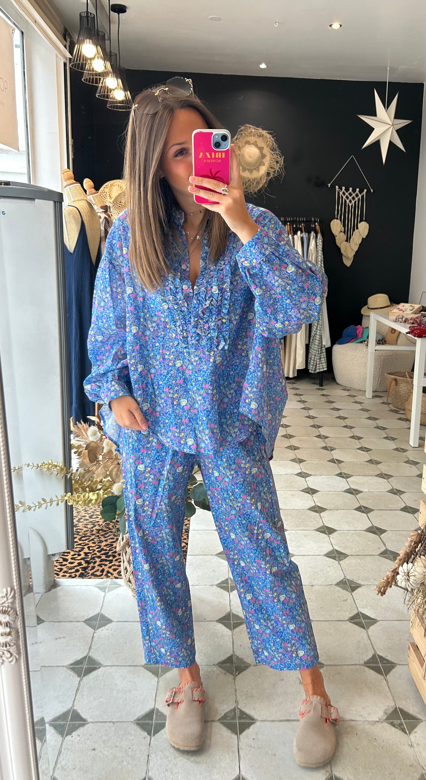 Pantalon Ama bleu - Johanna Paris