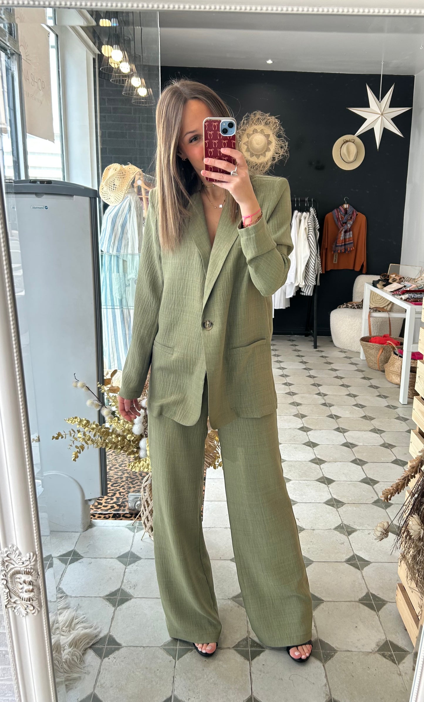 Pantalon Clémence kaki