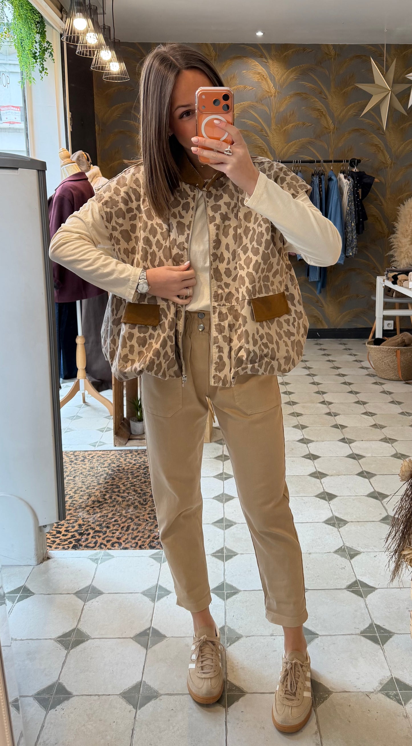 Pantalon en Toile beige - Johanna Paris