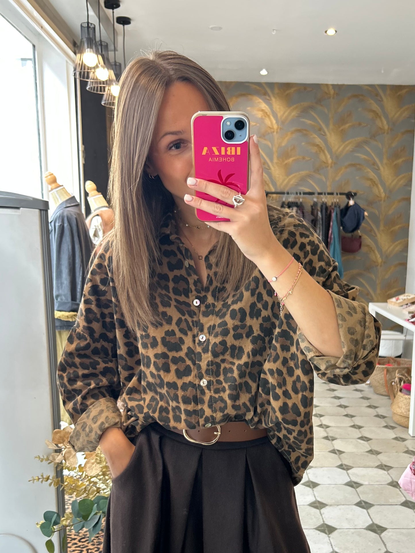 Chemise en velours Léo - Johanna Paris
