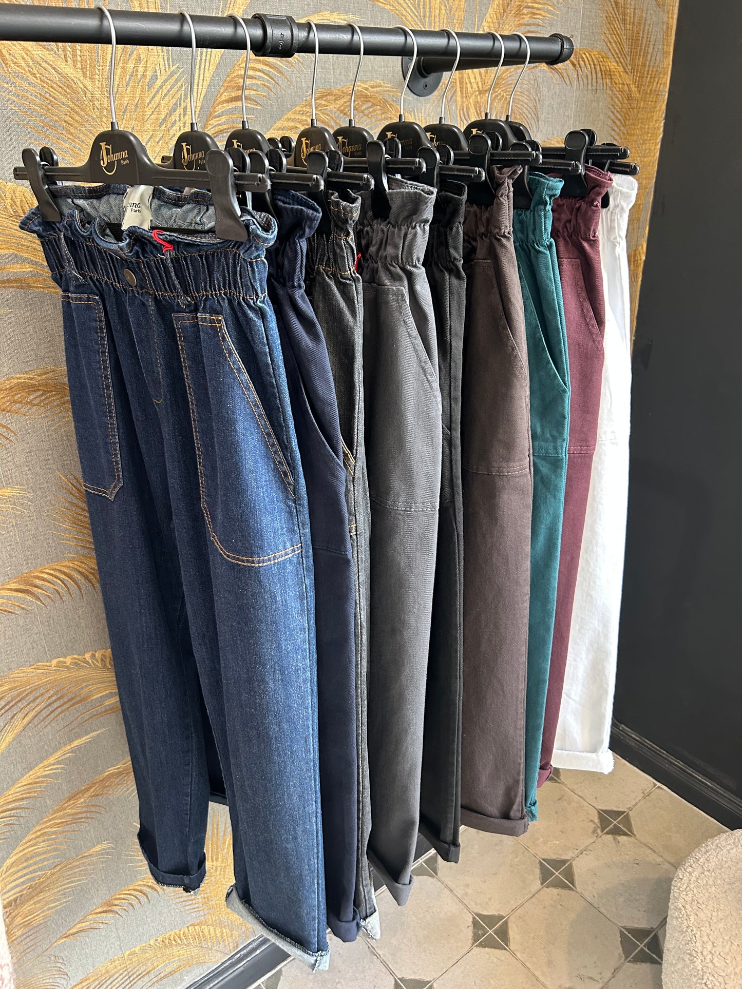 Pantalon en Toile chocolat - Johanna Paris
