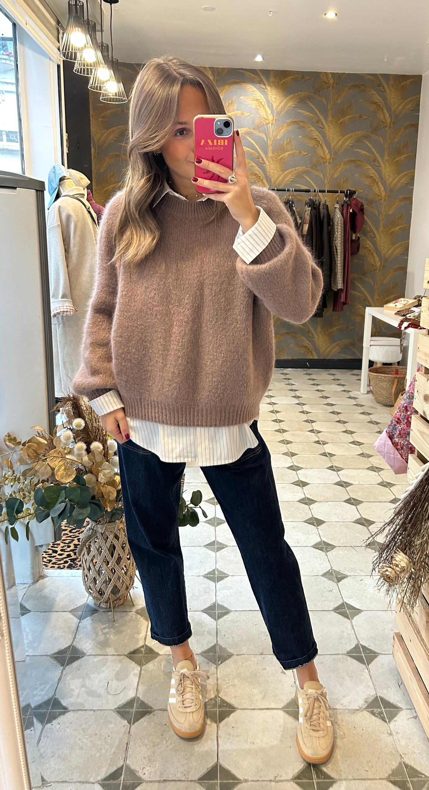 Pull Alma taupe
