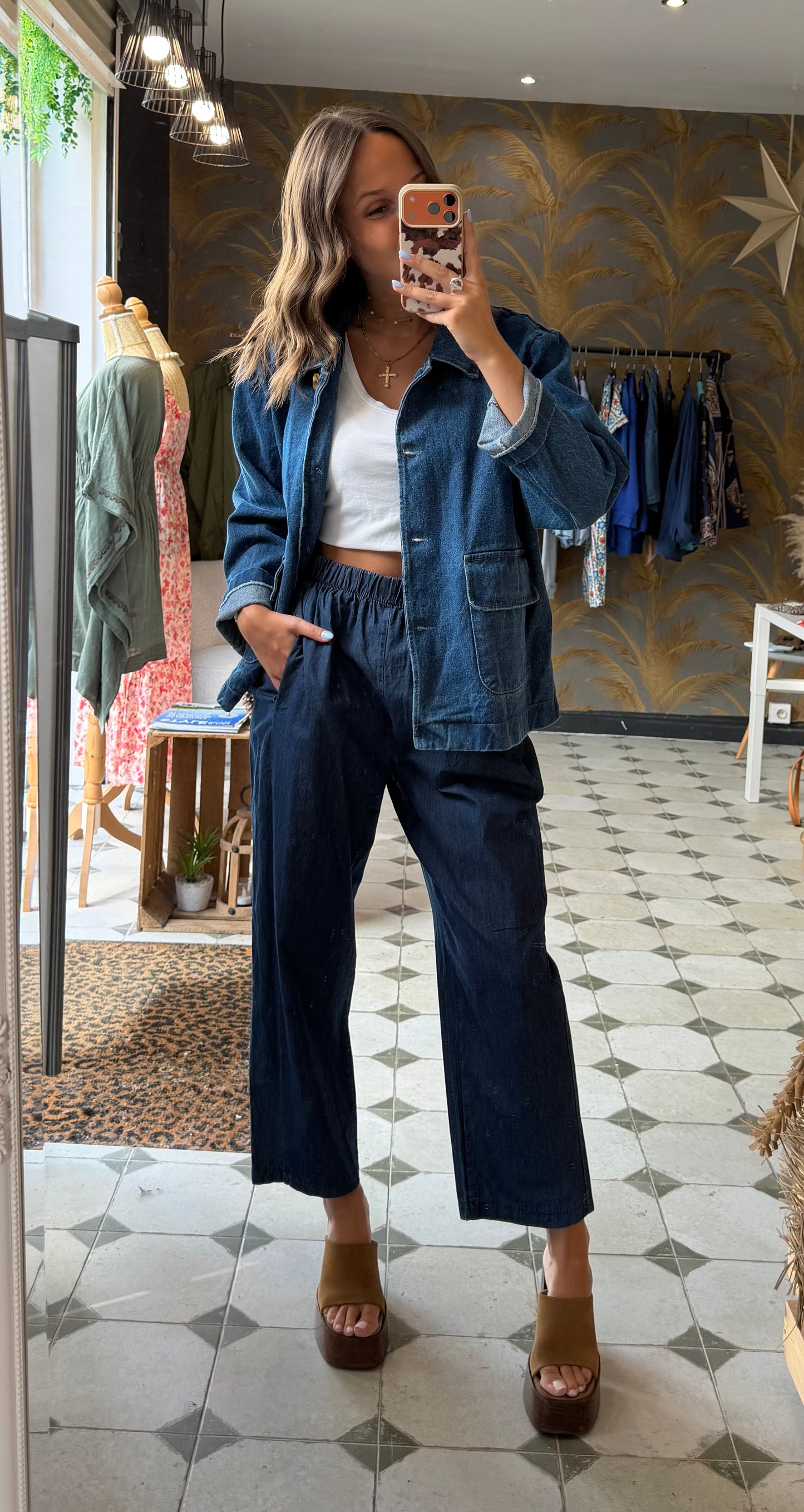 Pantalon Magique en jean fin - Johanna Paris