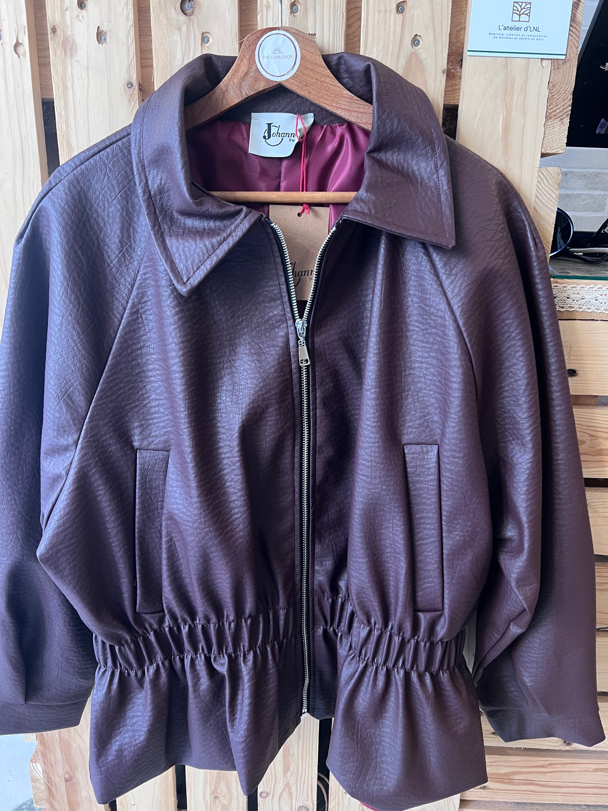 Veste Sidonie bordeaux - Johanna Paris
