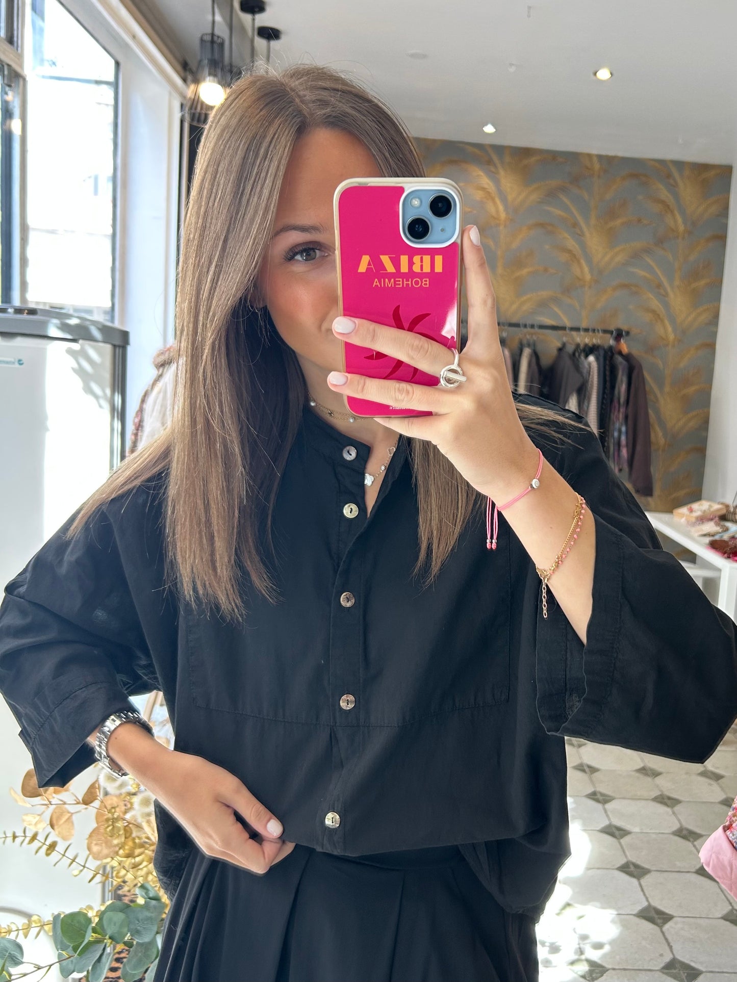 Chemise Ciara noir - Johanna Paris