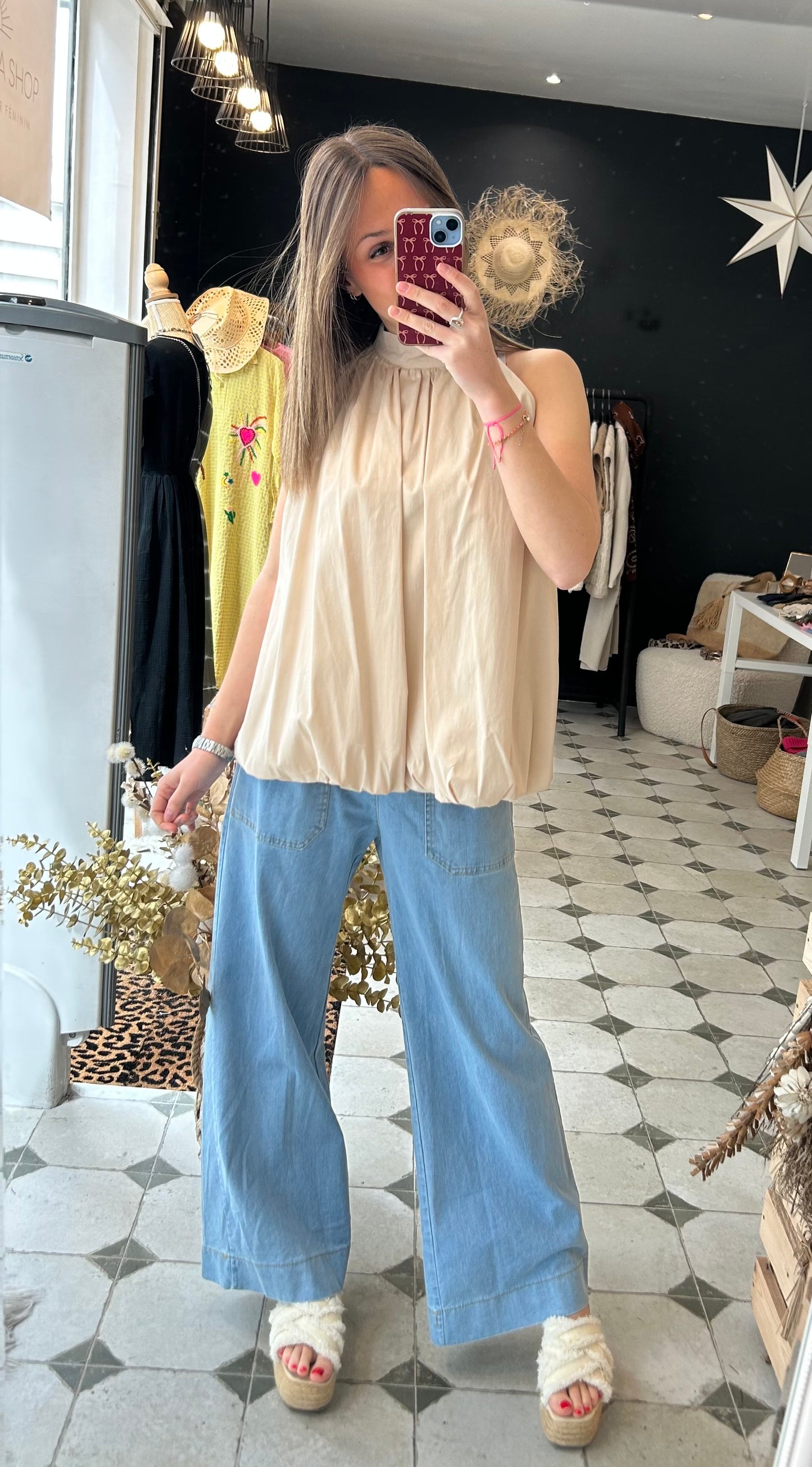 Blouse Léopoldine beige - Johanna Paris
