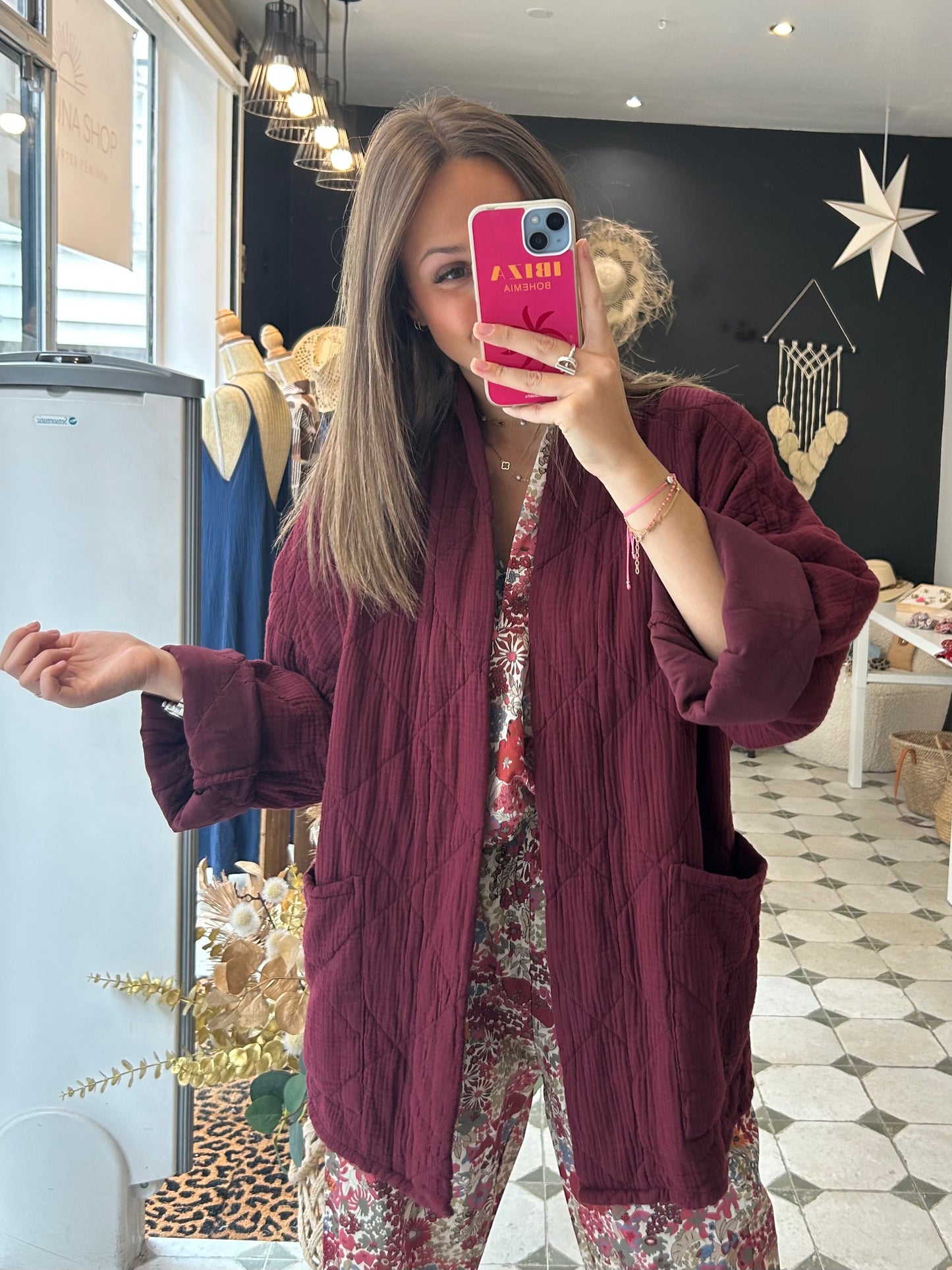 Veste Chloé bordeaux - Johanna Paris