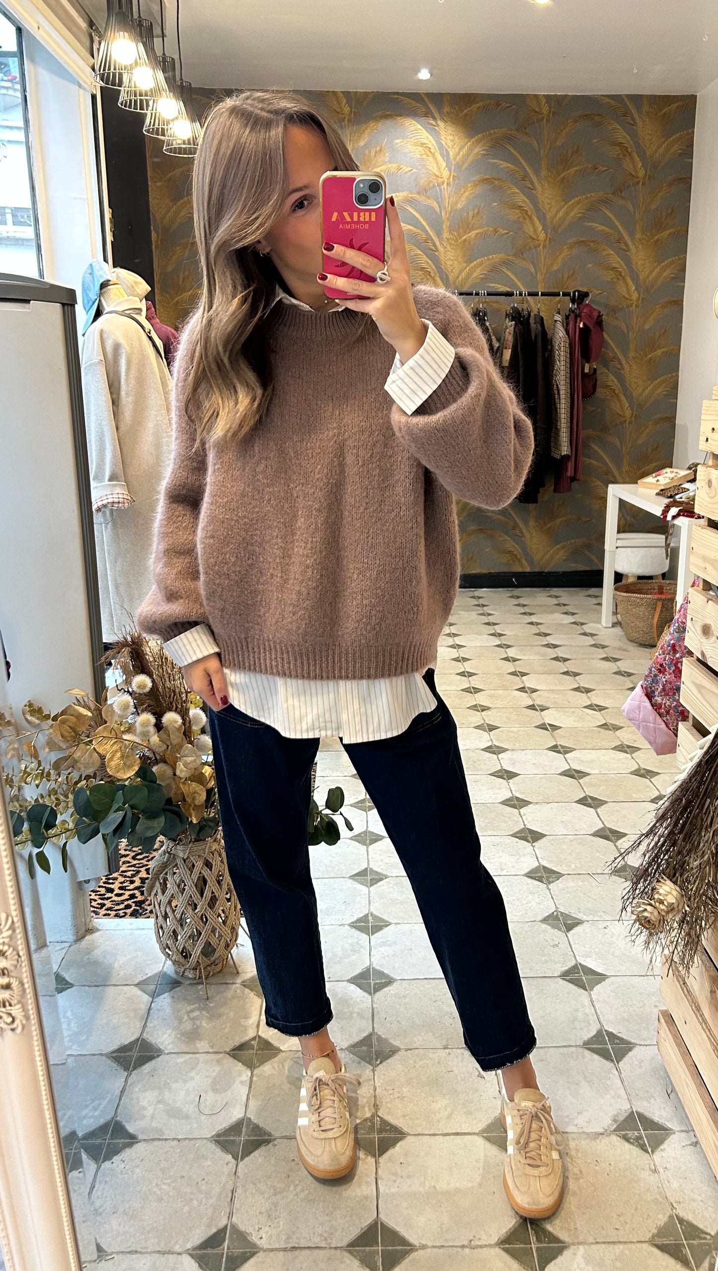 Pull Alma taupe