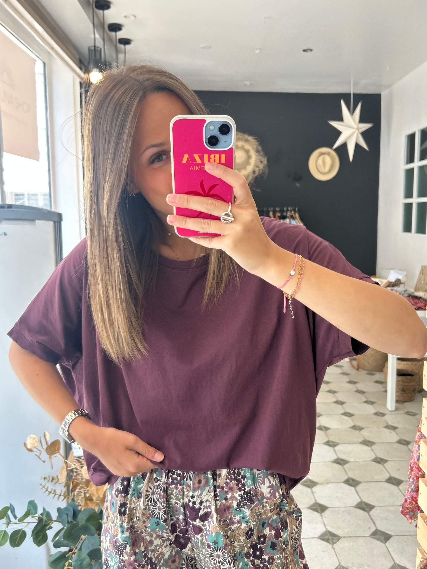 T-Shirt prune - Johanna Paris