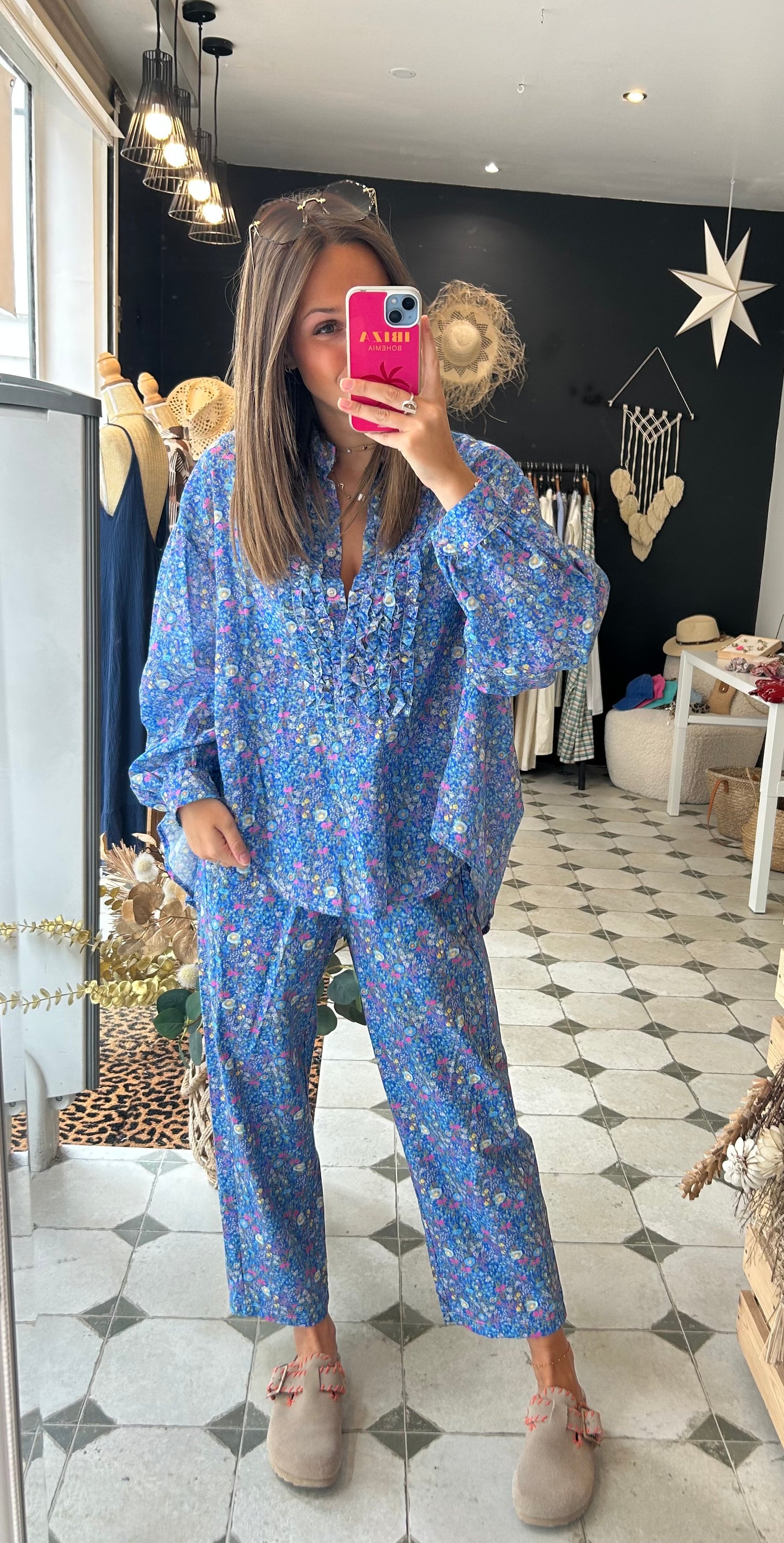 Pantalon Ama bleu - Johanna Paris