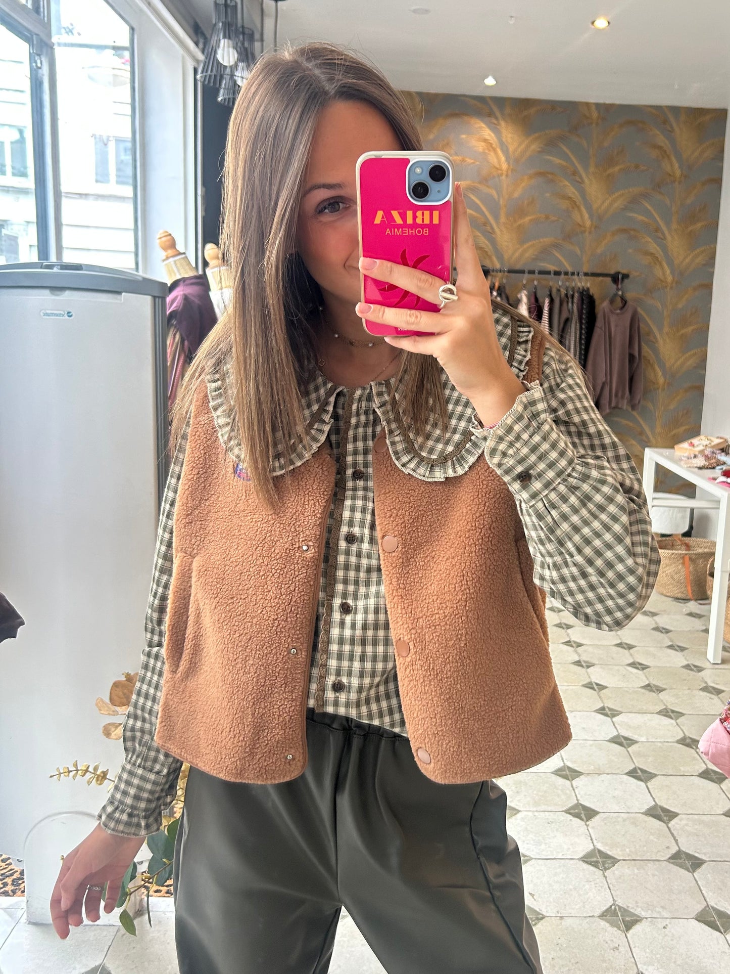 Gilet Maël camel