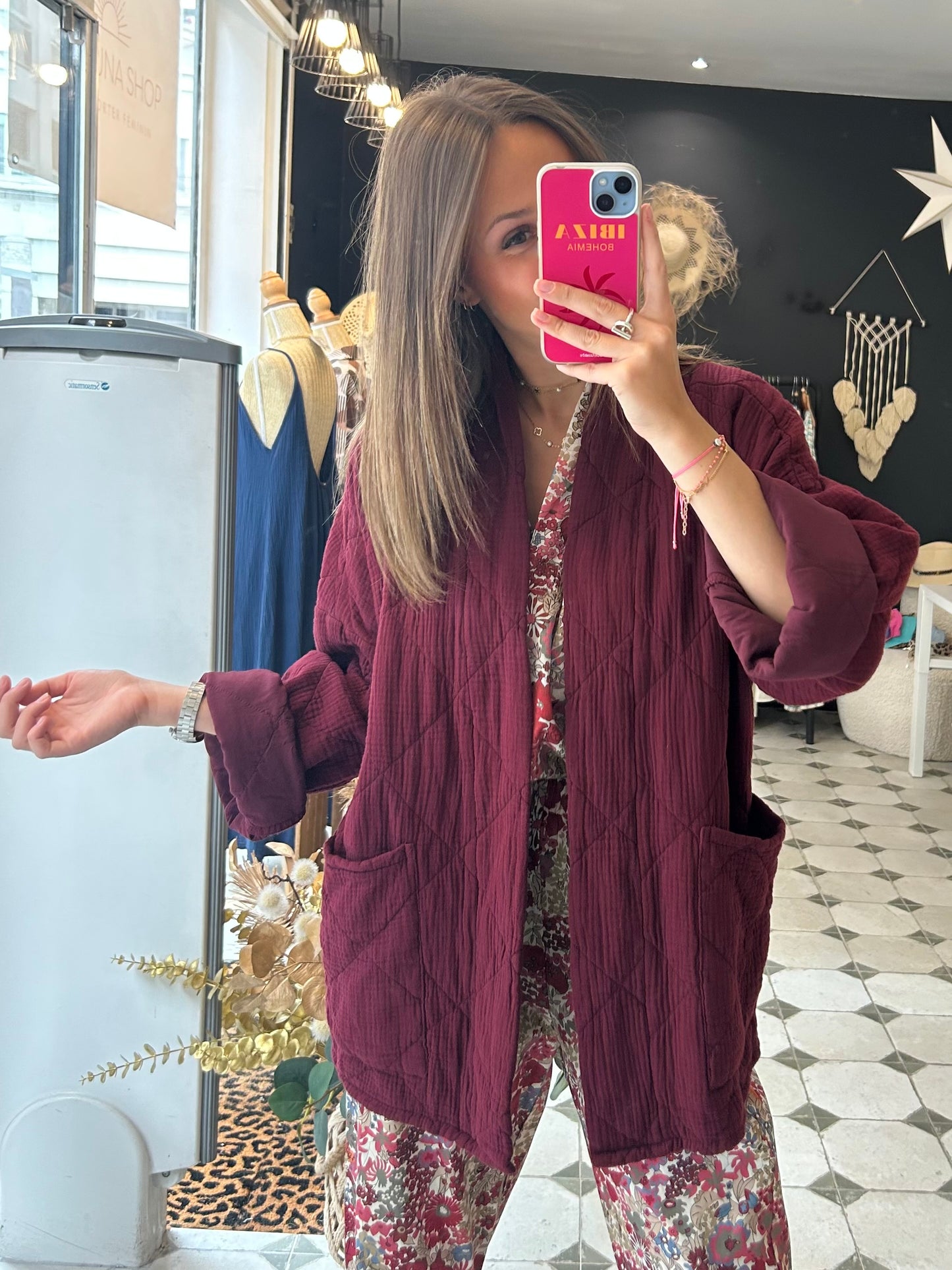 Veste Chloé bordeaux - Johanna Paris