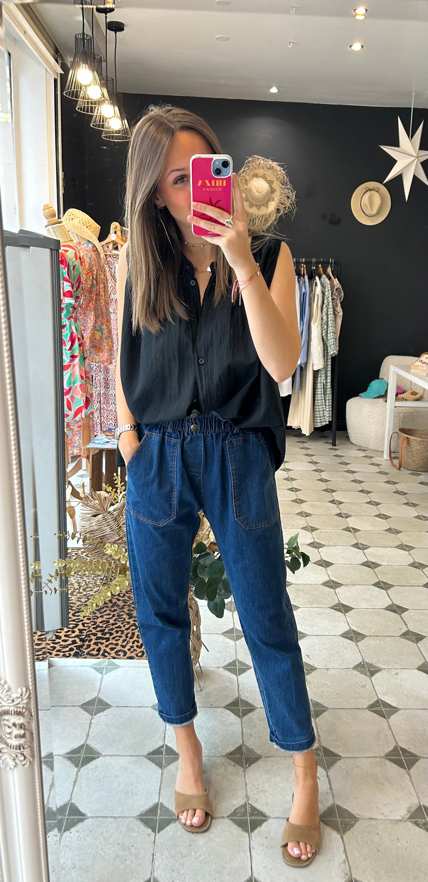 Jean Luna bleu denim - Johanna paris