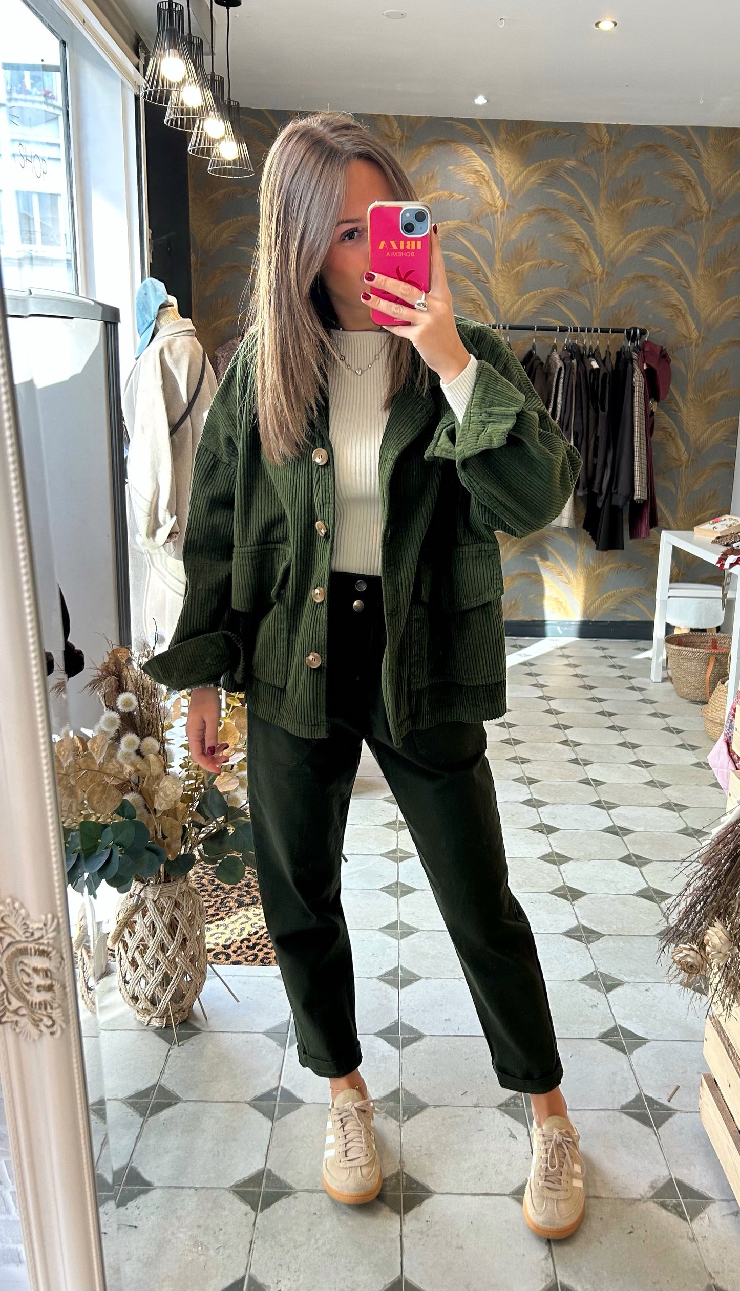 Pantalon en Toile kaki - Johanna Paris