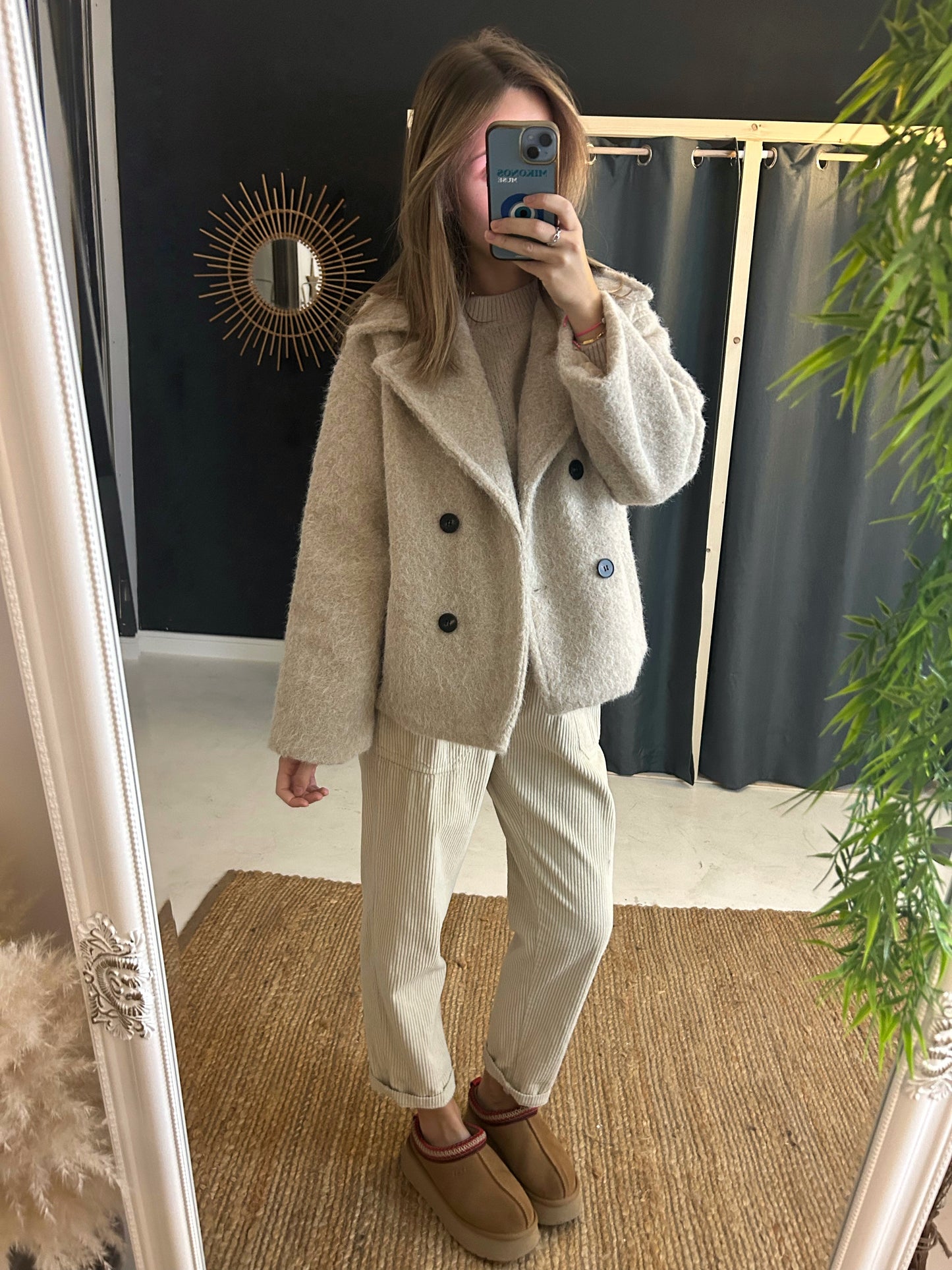 Pantalon en velours écru - Johanna Paris