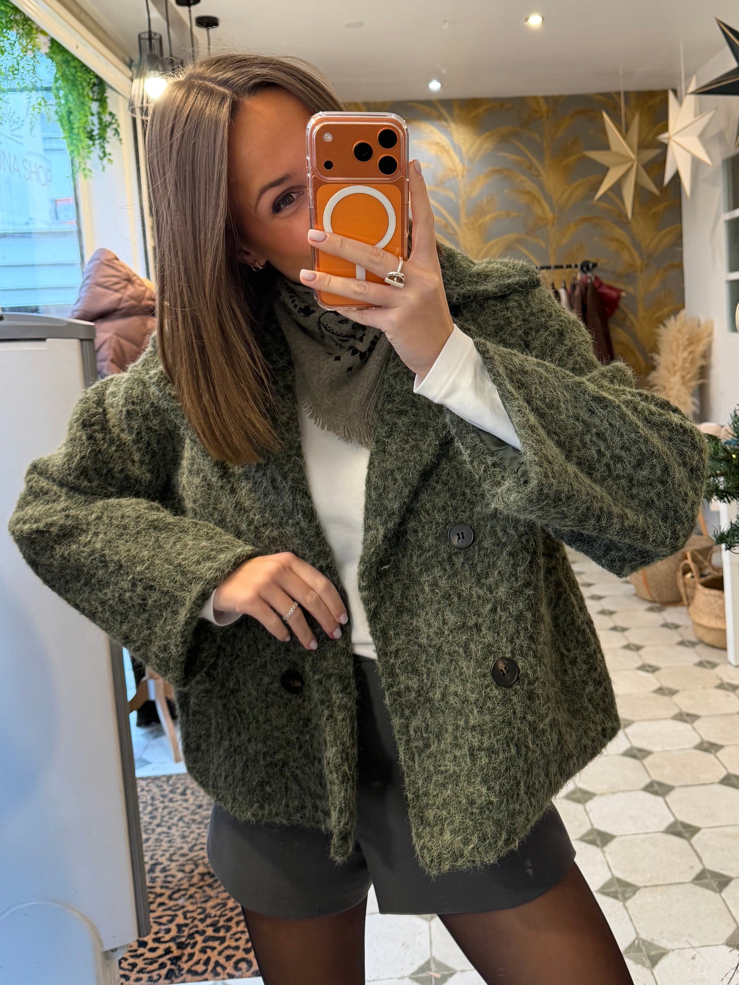 Veste courte Ophelia kaki