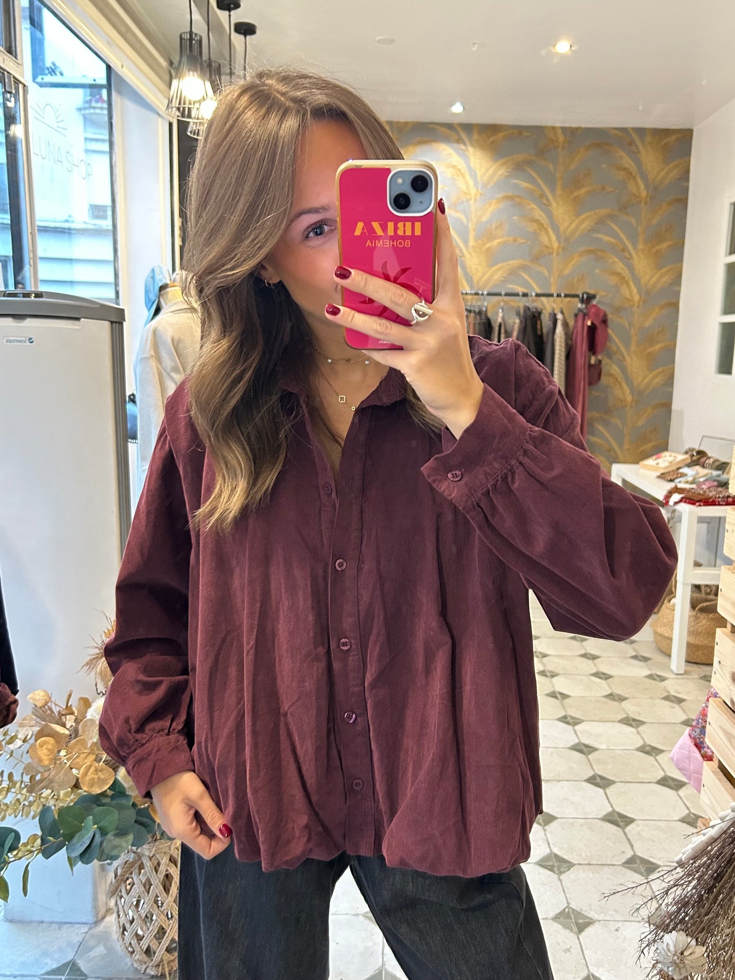 Chemise Irina prune - Johanna Paris