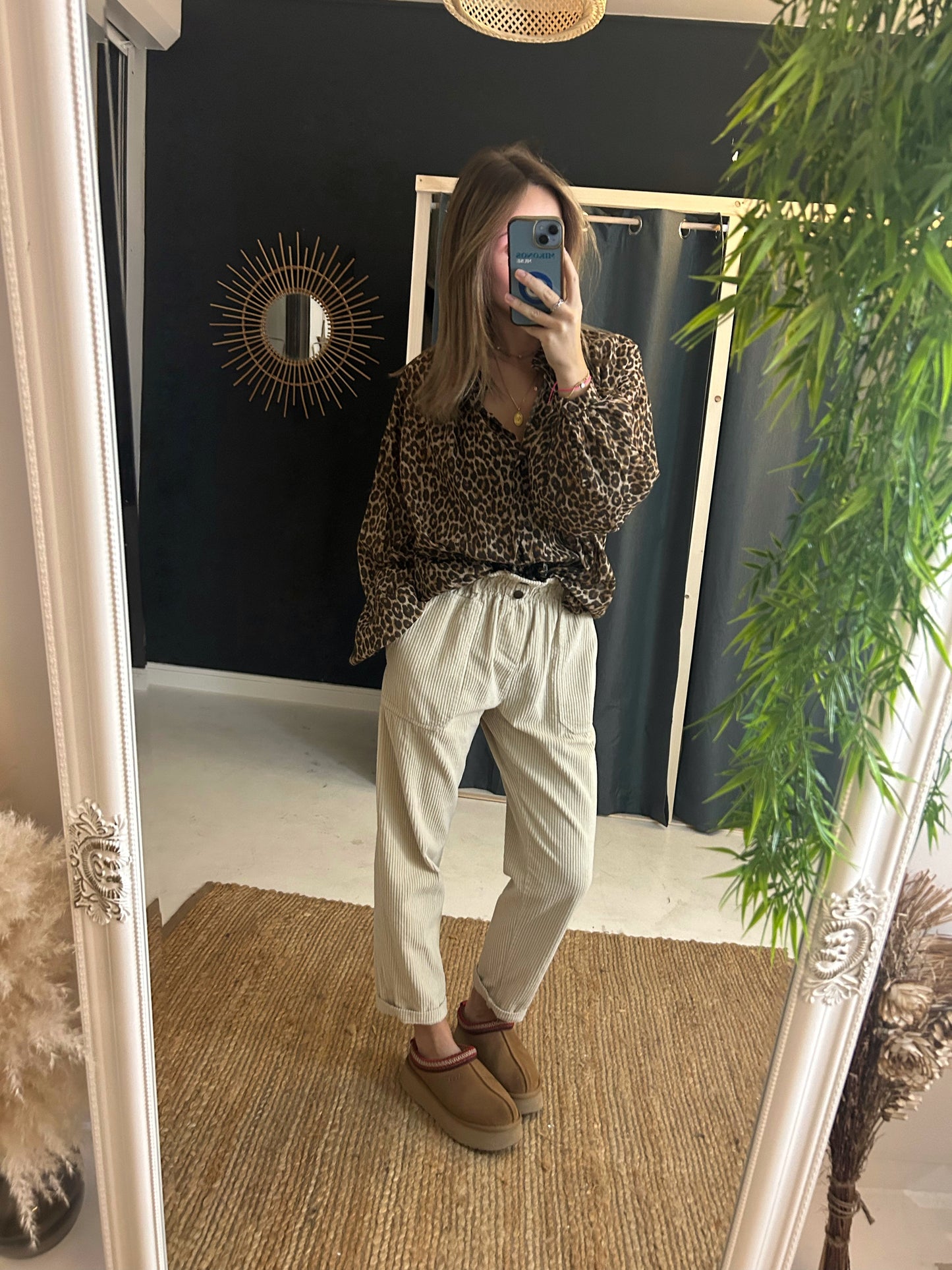 Pantalon en velours écru - Johanna Paris