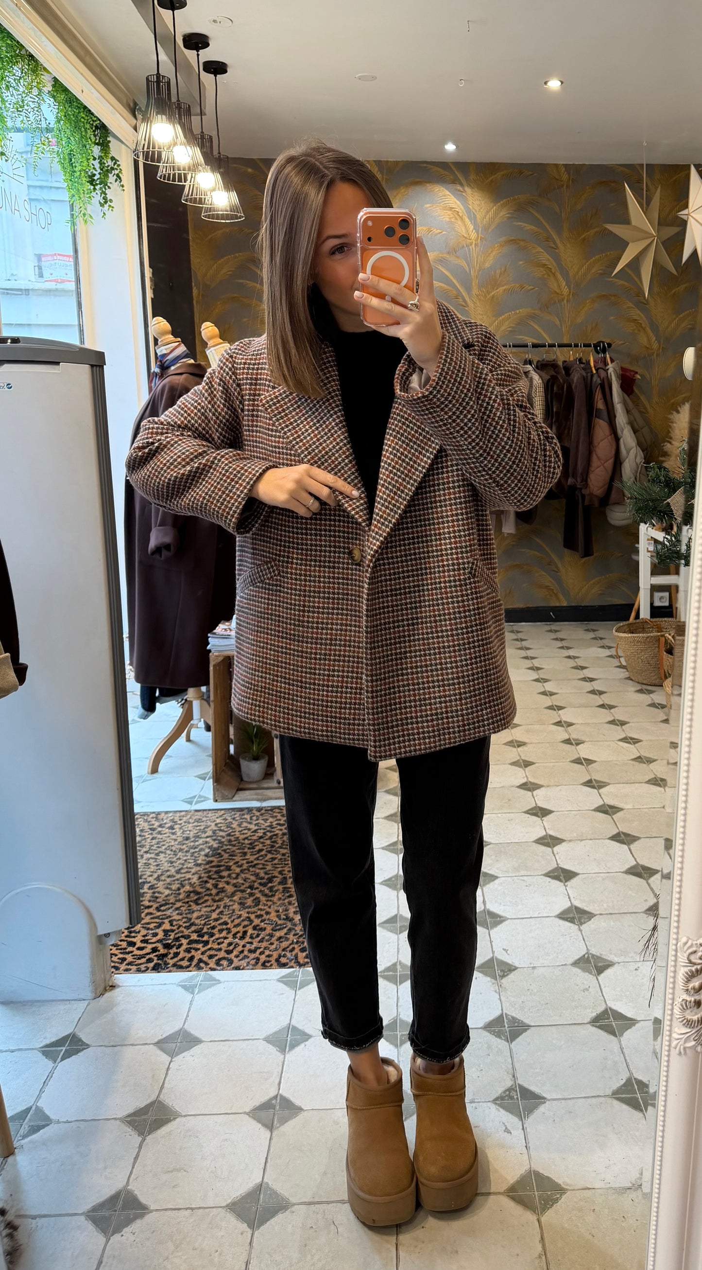 Veste à carreaux Gaston - Johanna Paris