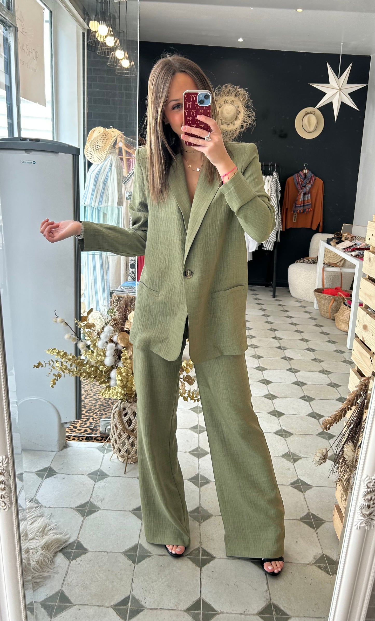 Pantalon Clémence kaki