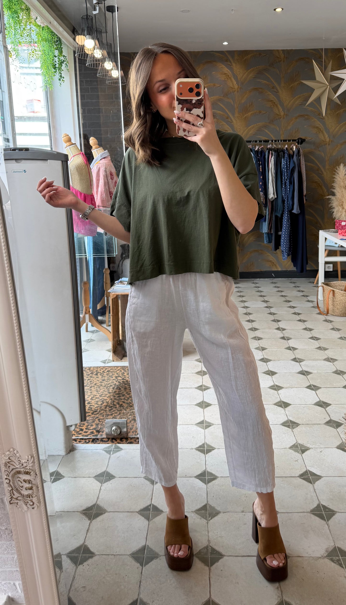 Pantalon Magique en lin blanc - Johanna Paris