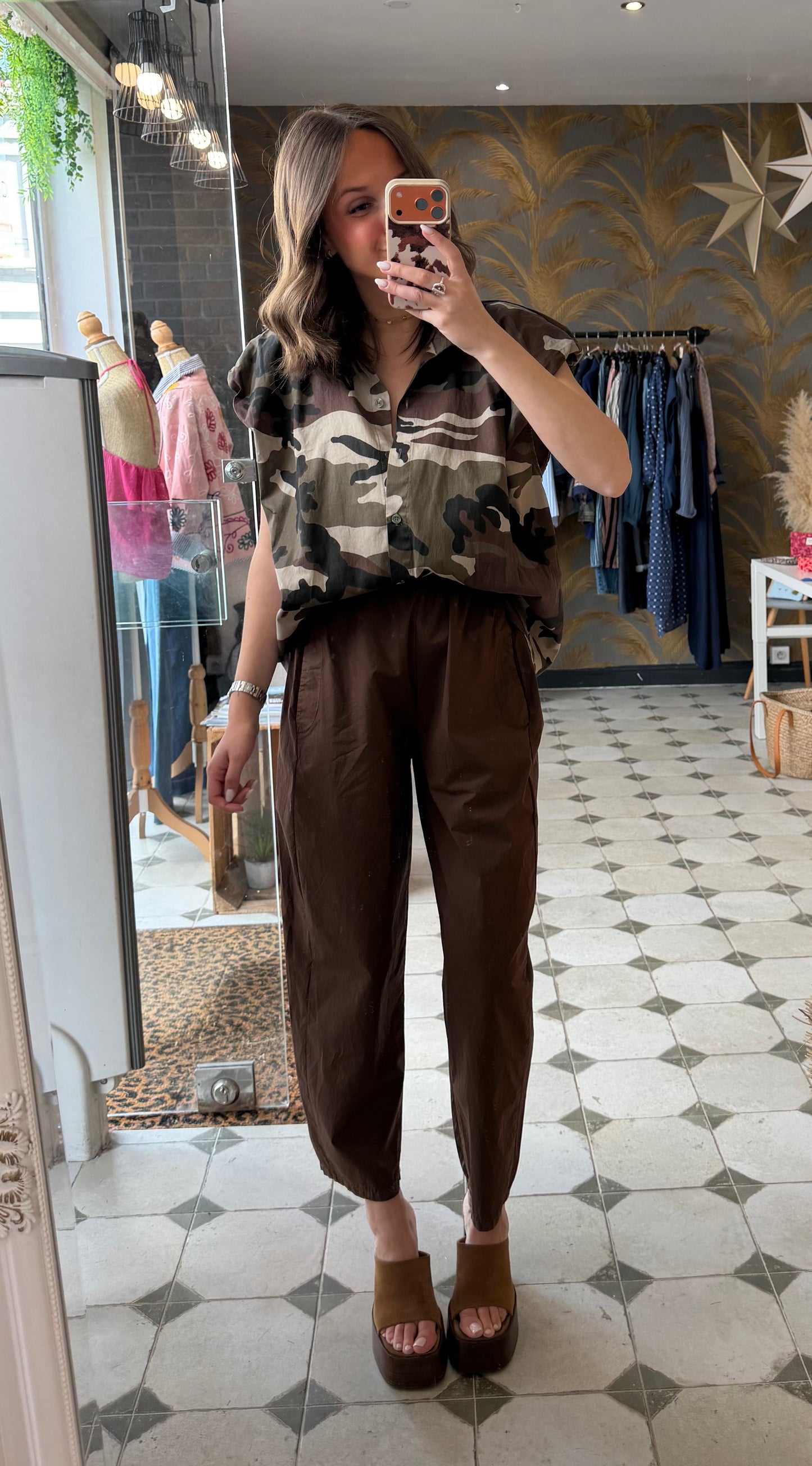 Chemise militaire avec épaulettes - Johanna Paris