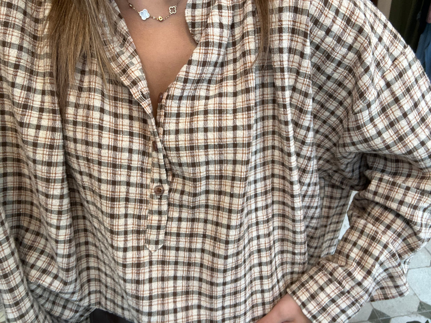 Blouse Lison chocolat - Johanna Paris