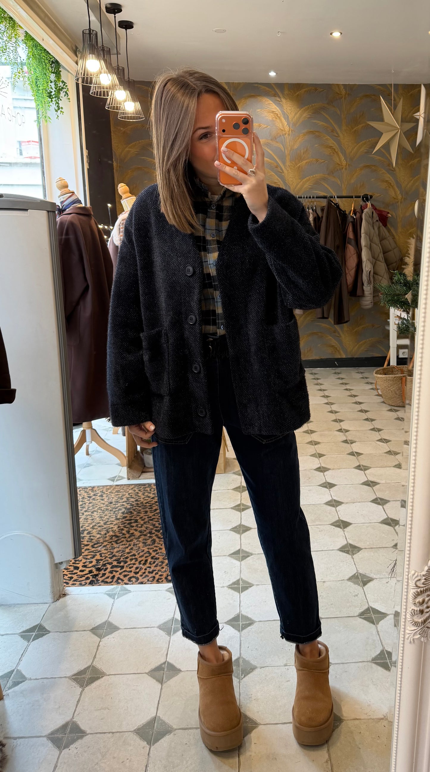 Veste Ludivine bleu marine - Johanna Paris