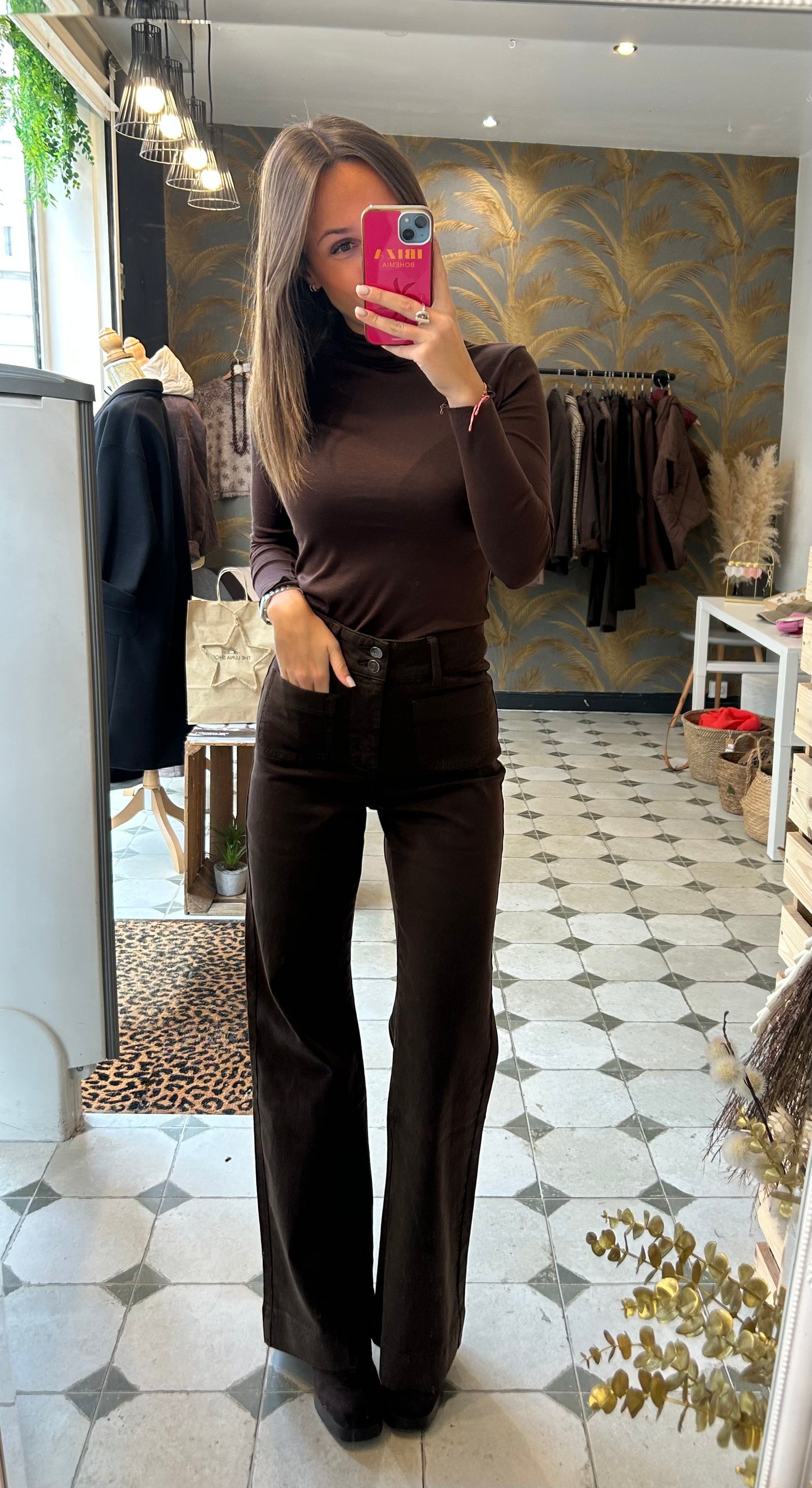 Col roulé fin chocolat