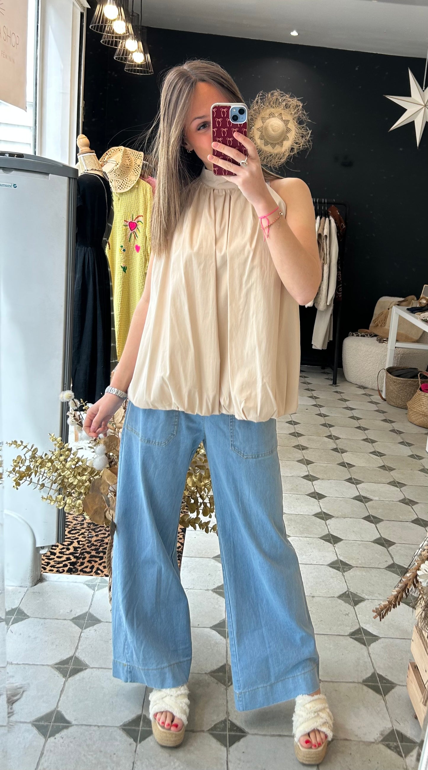 Blouse Léopoldine beige - Johanna Paris