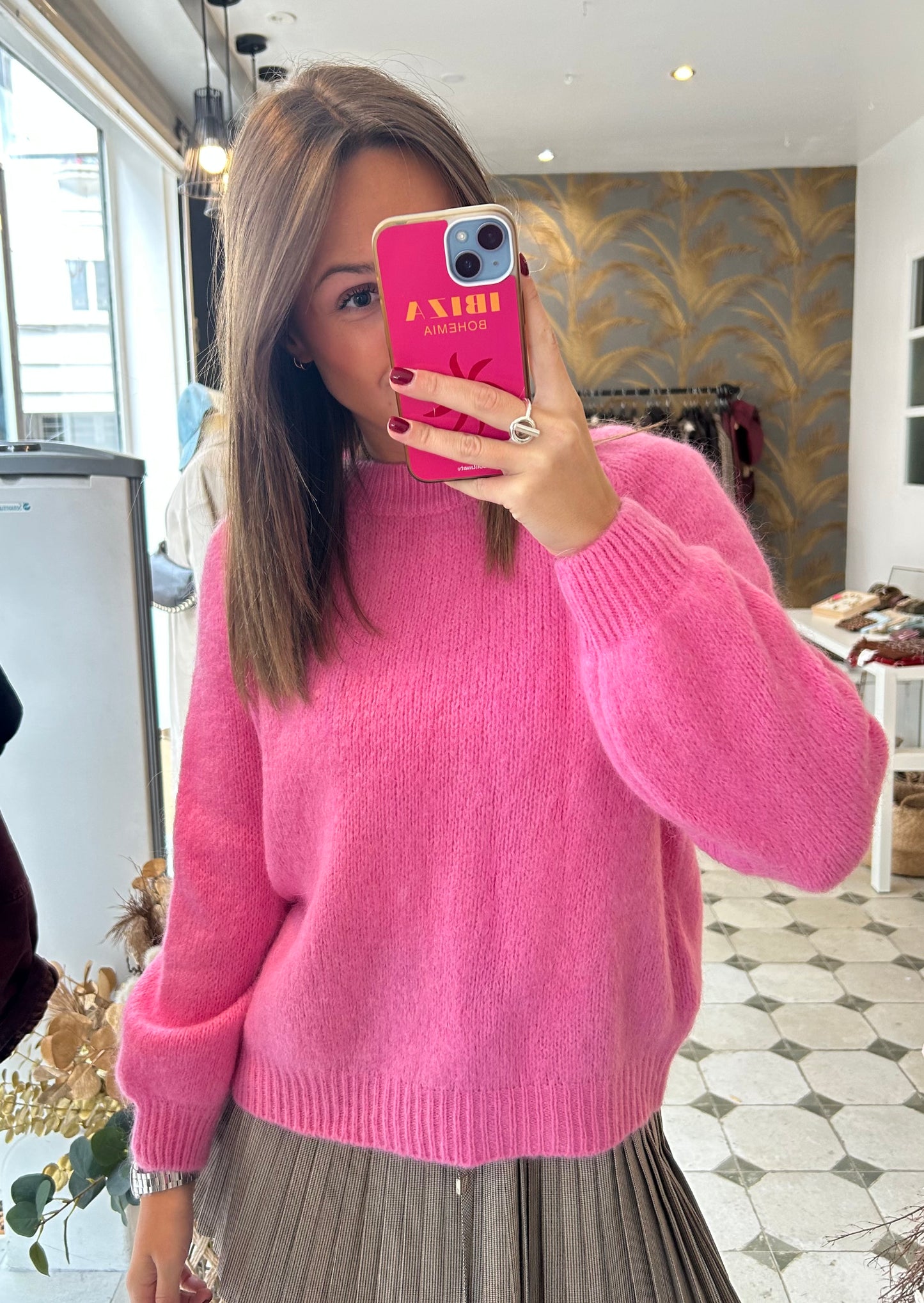 Pull Alma rose bonbon