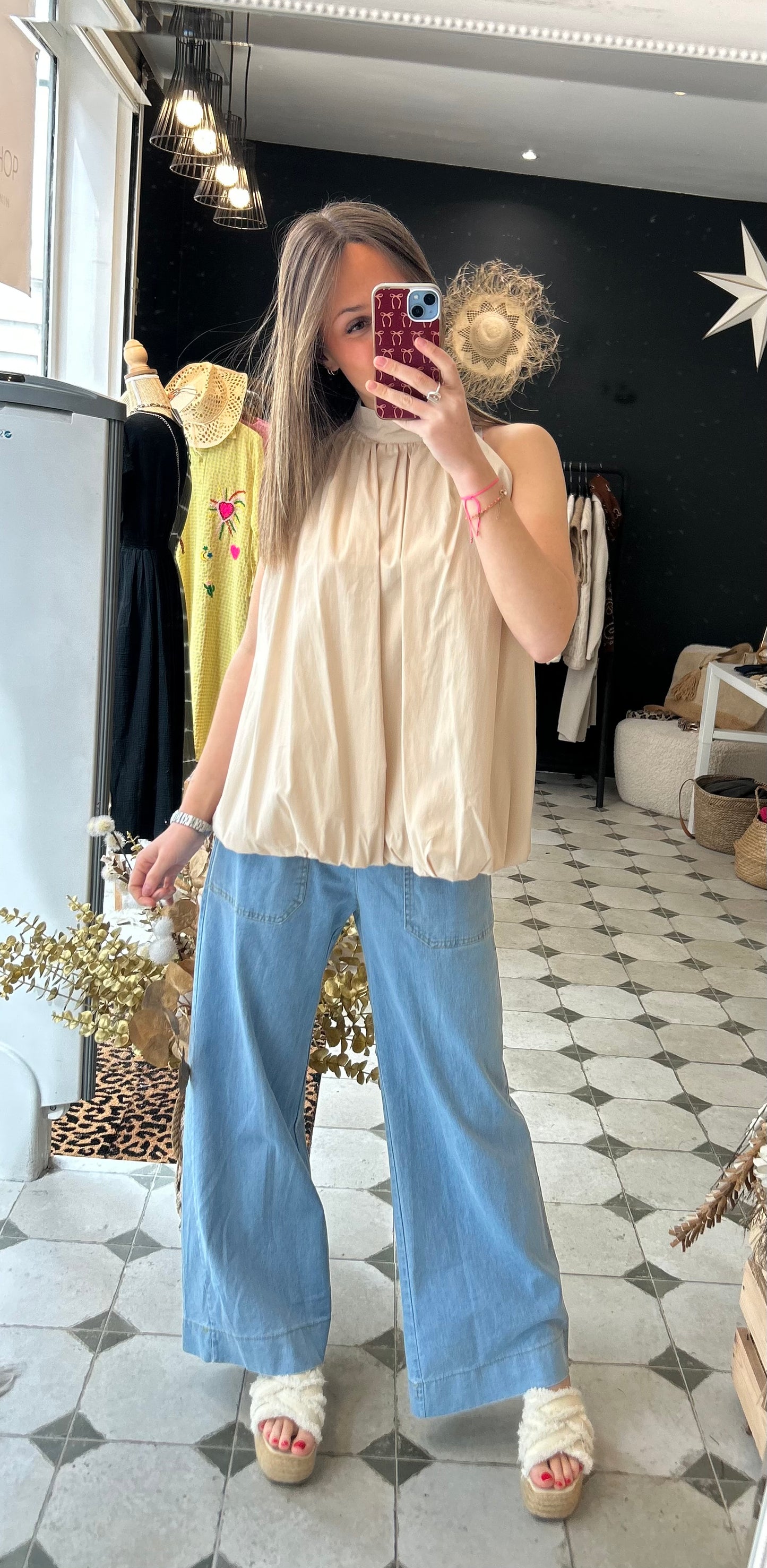 Blouse Léopoldine beige - Johanna Paris