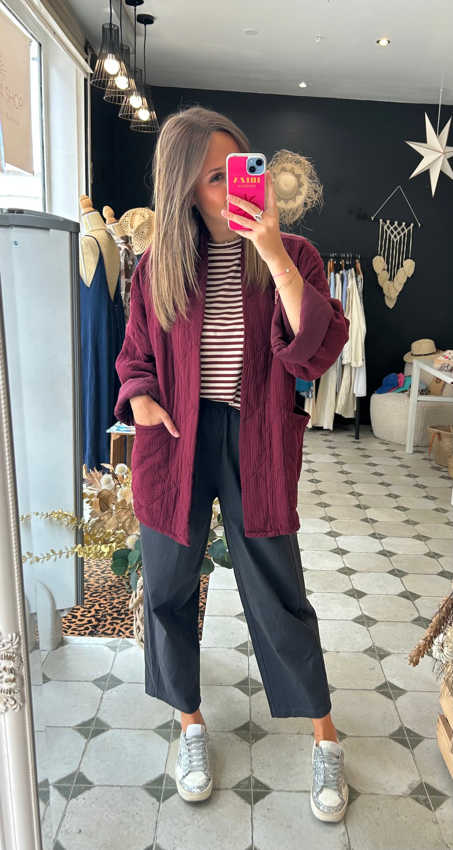 Veste Chloé bordeaux - Johanna Paris