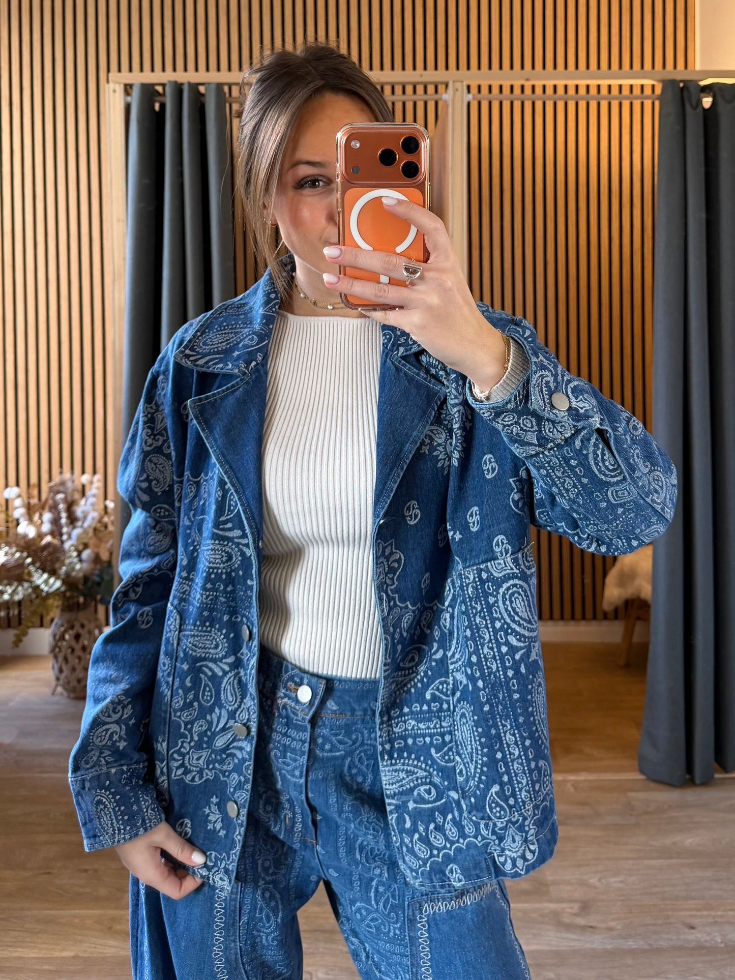 Veste Bandana en jean - Johanna Paris
