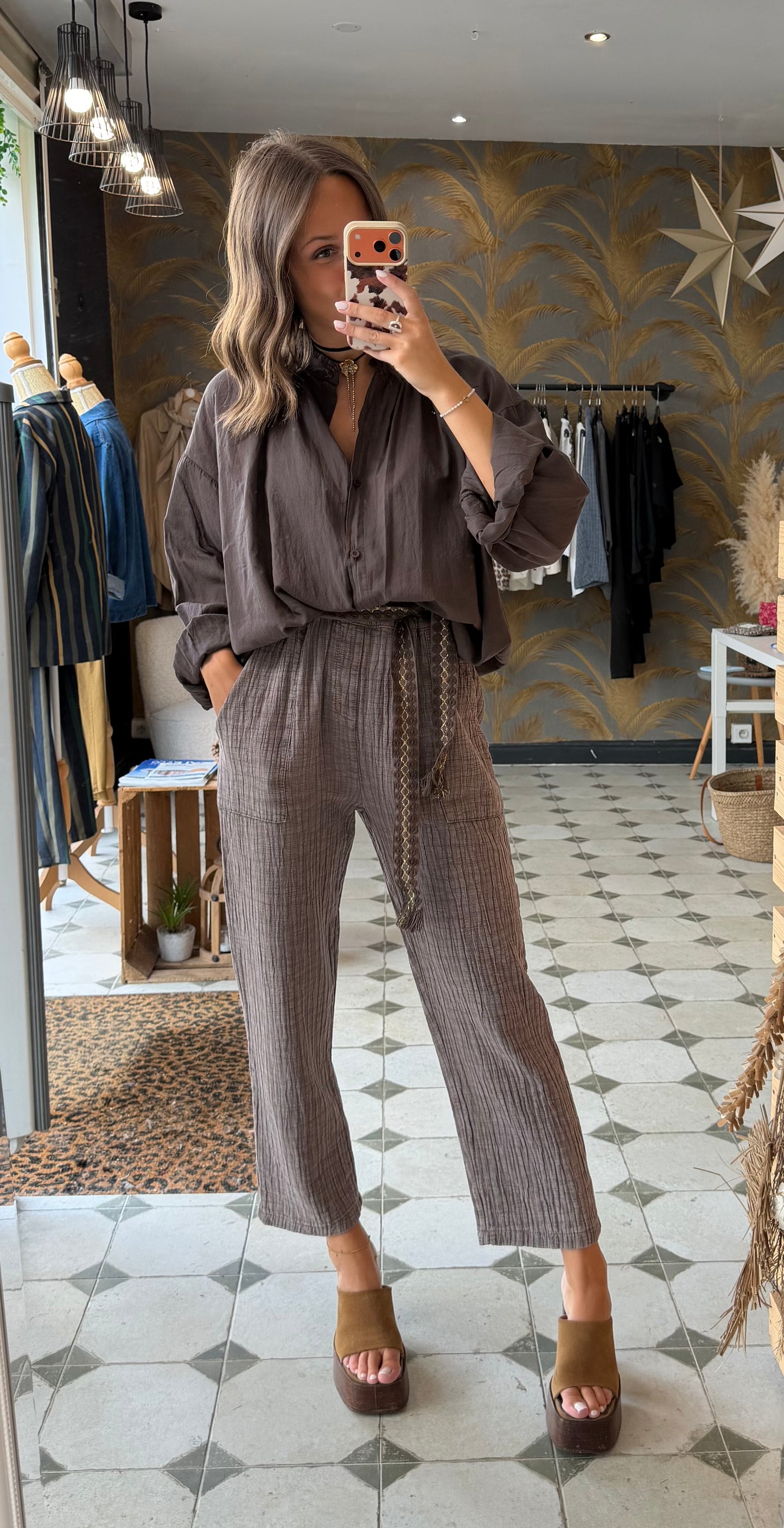 Pantalon Hazel taupe - Johanna Paris