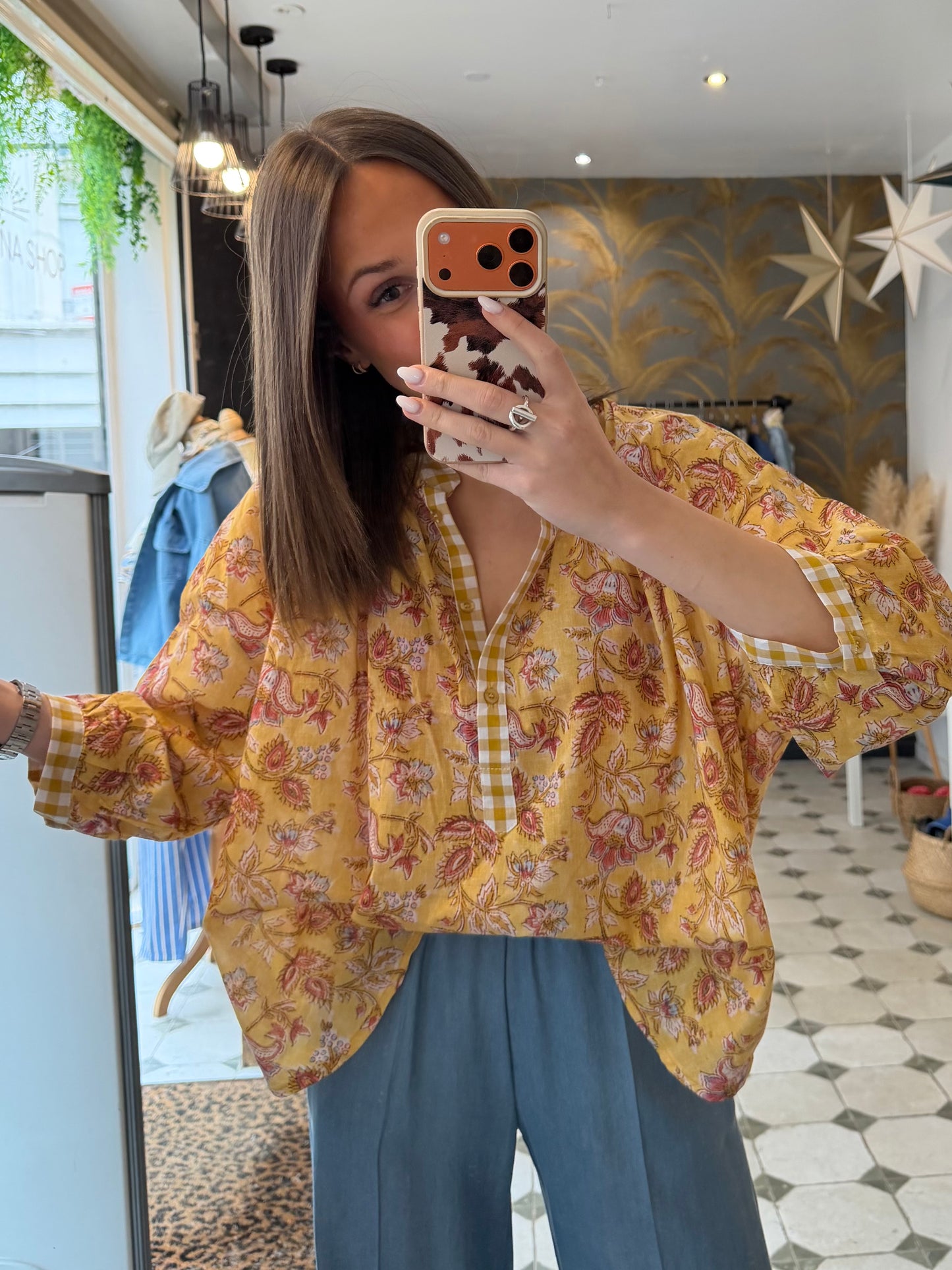 Chemise Rosalia jaune - Johanna Paris