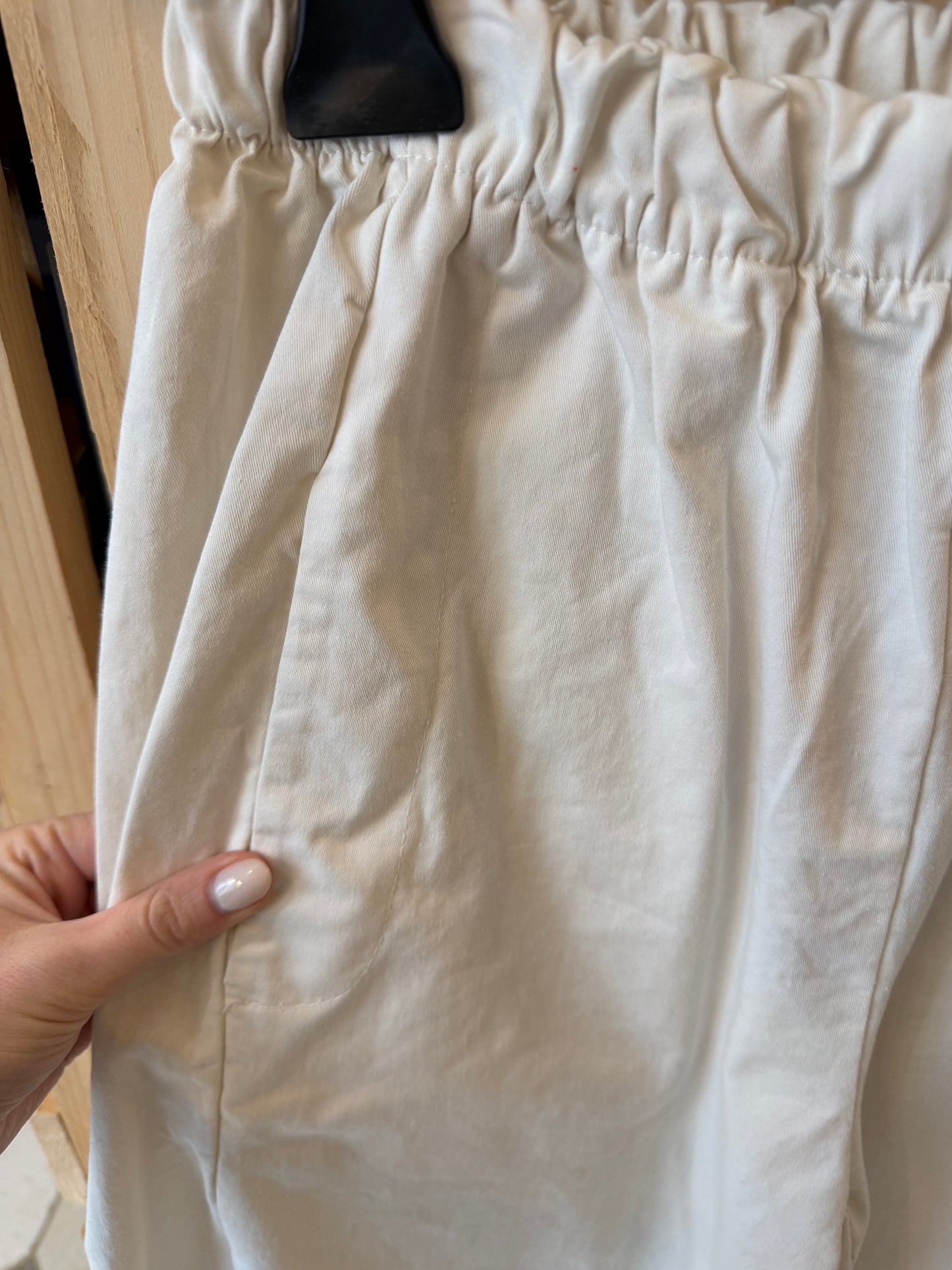 Pantalon Magique en toile blanc - Johanna Paris