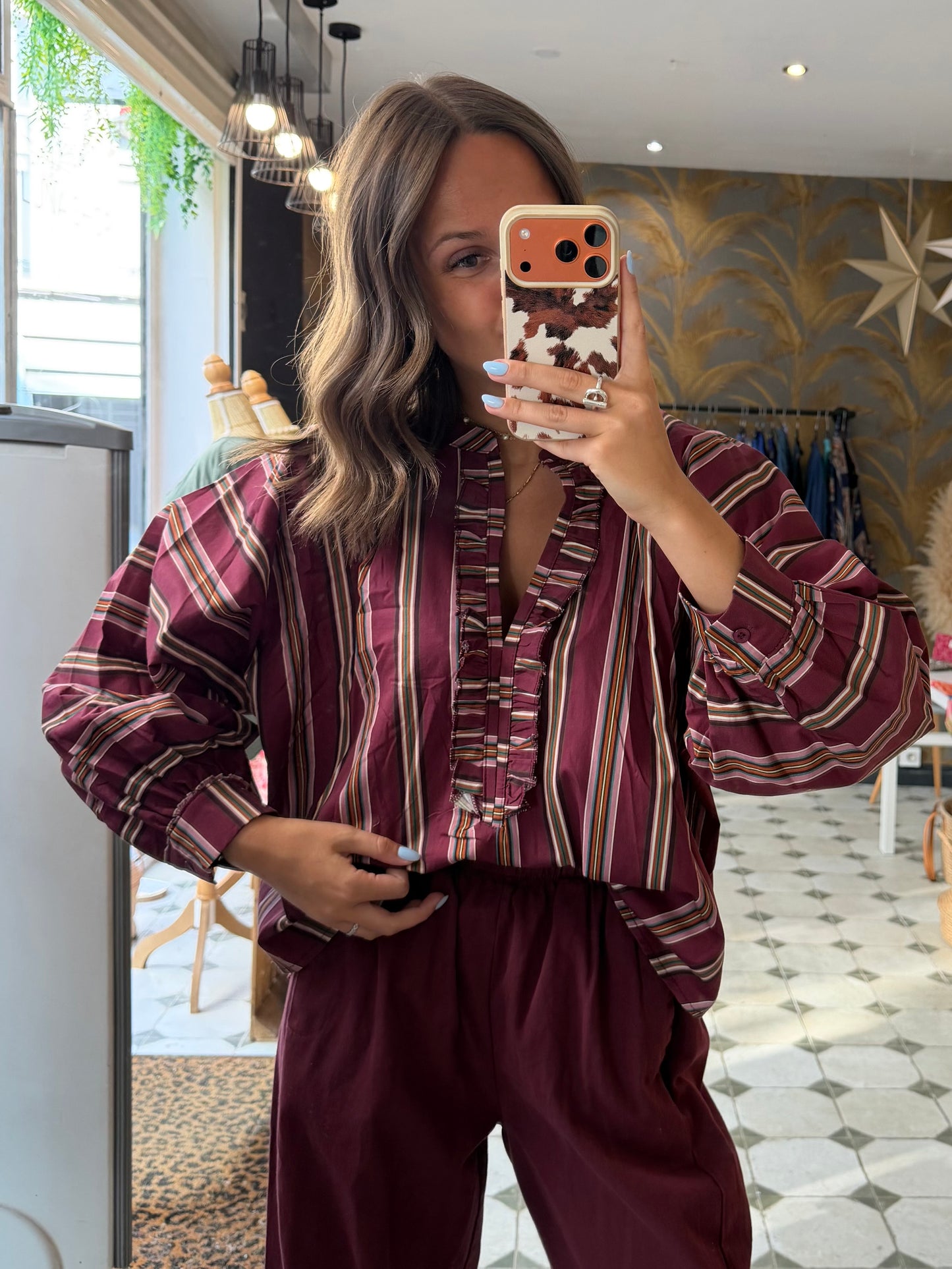 Blouse Aria bordeaux - Johanna Paris